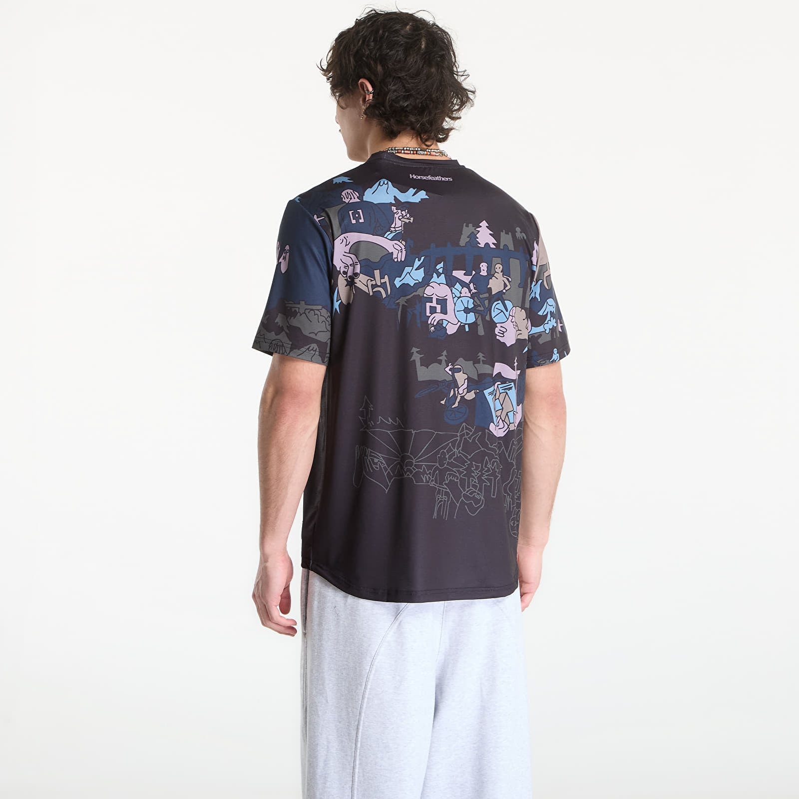 Muški dresovi Horsefeathers Quantum Bike Jersey Doodle