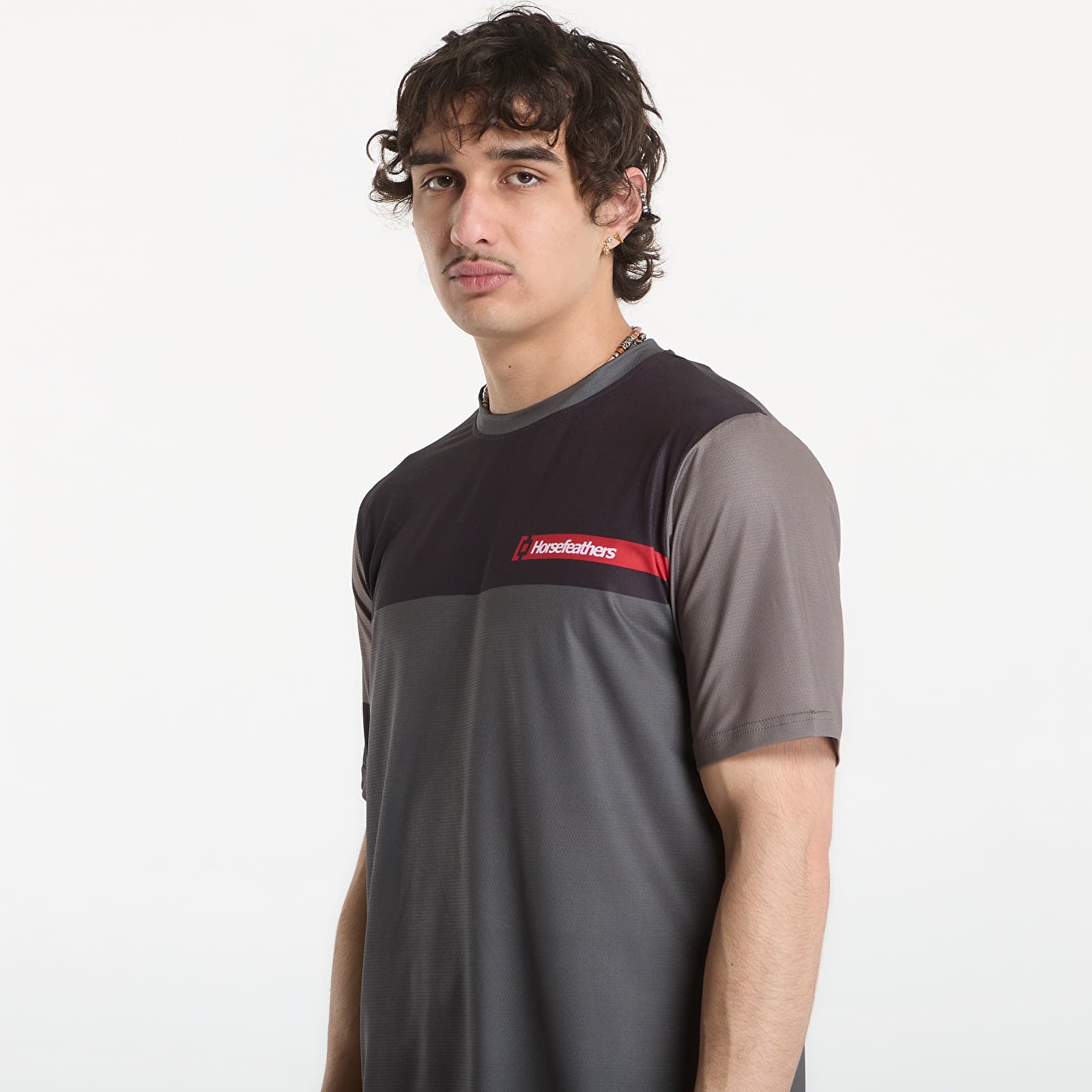 Men's Jerseys Horsefeathers Quantum Bike Jersey Chimera/ Walnut