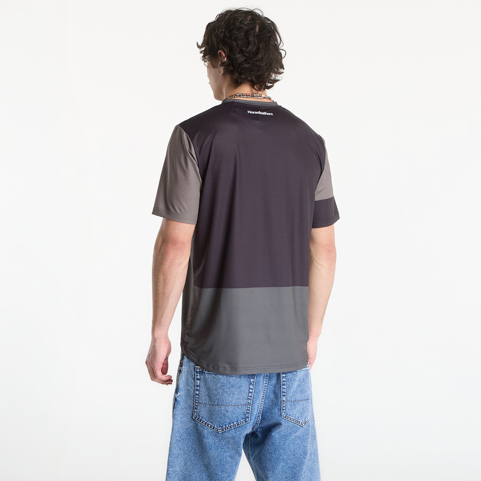 Men's Jerseys Horsefeathers Quantum Bike Jersey Chimera/ Walnut