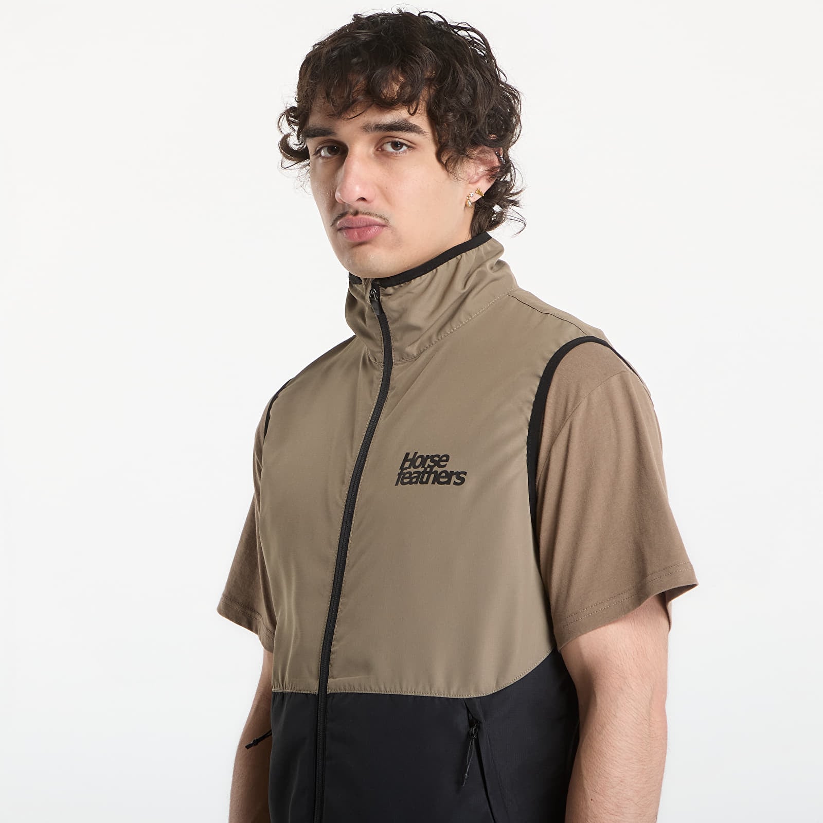 Men's vests Horsefeathers Hill Vest Taupe/ Black