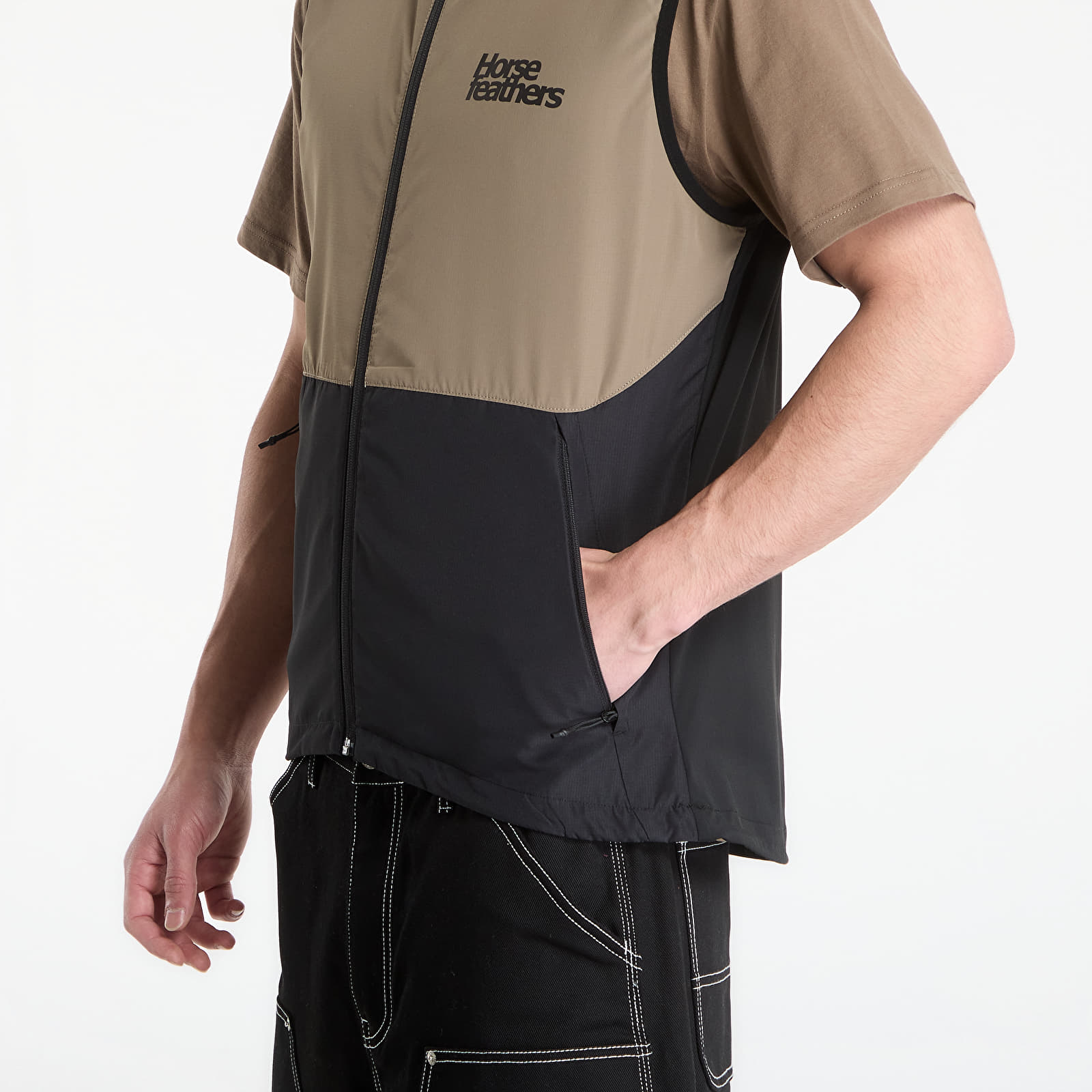 Men's vests Horsefeathers Hill Vest Taupe/ Black