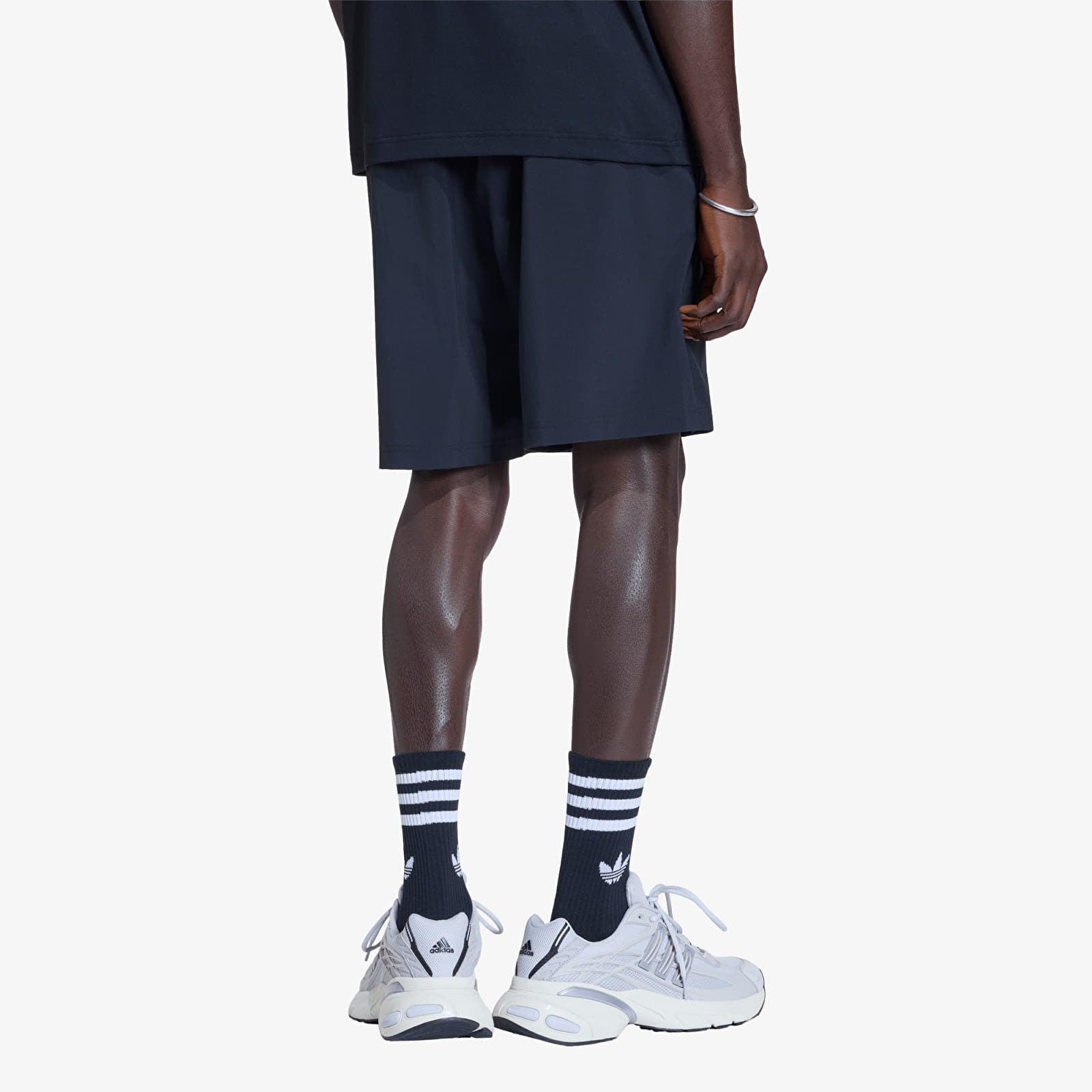 Muške kratke hlače adidas Tech Trefoil Essentials Polyester Shorts Black