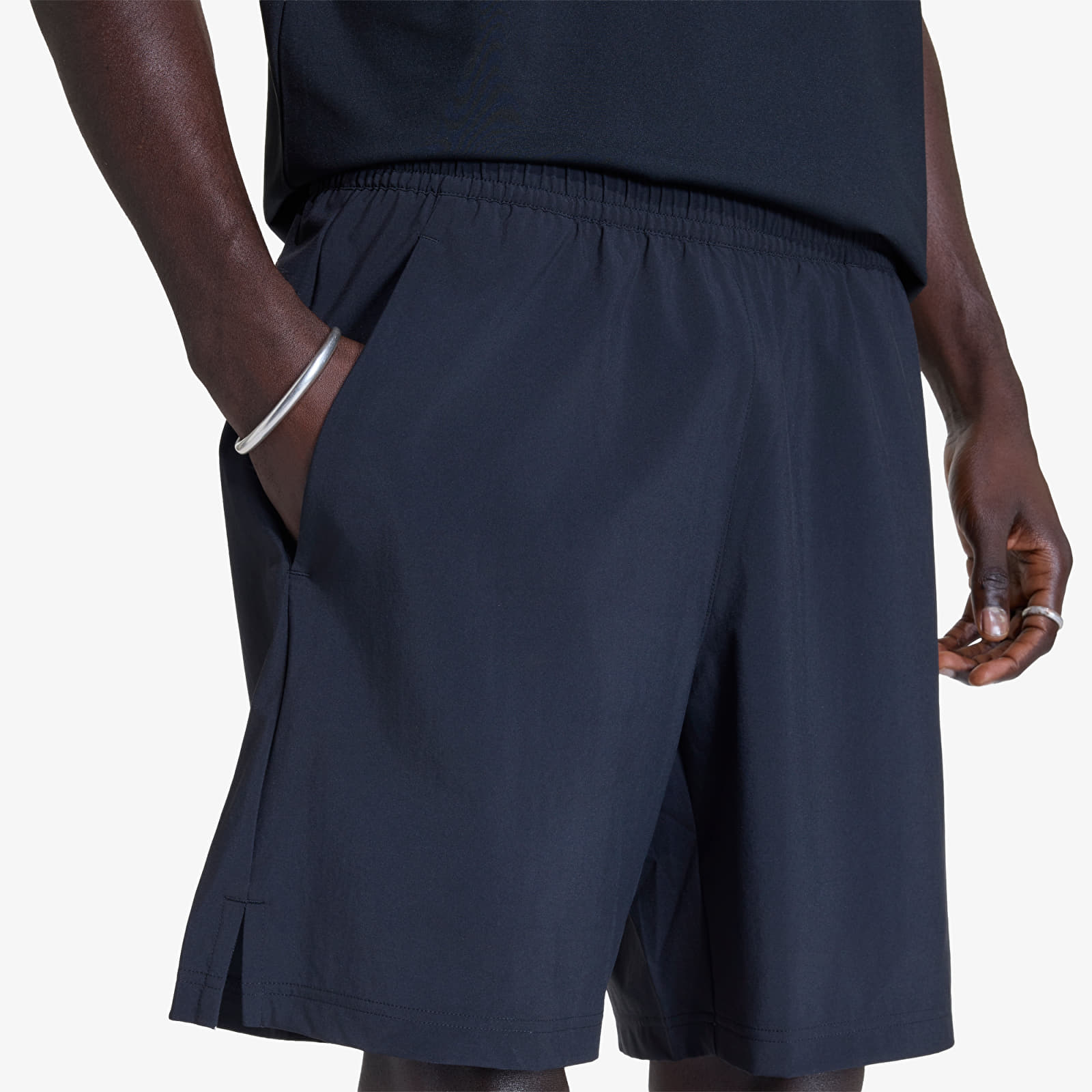 Muške kratke hlače adidas Tech Trefoil Essentials Polyester Shorts Black