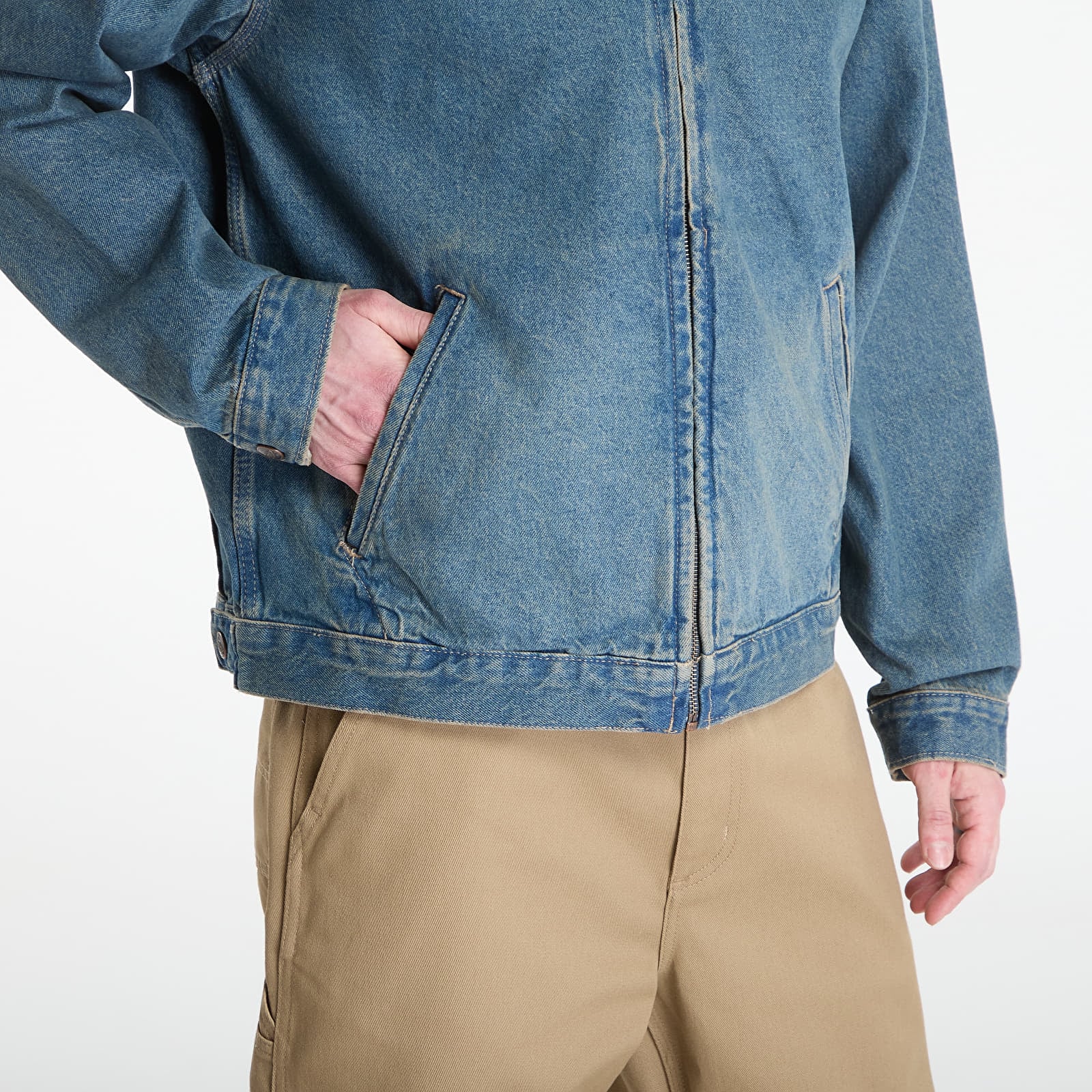 Kavajer för män Dickies Denim Painter Jacket Khaki Tinted Blue