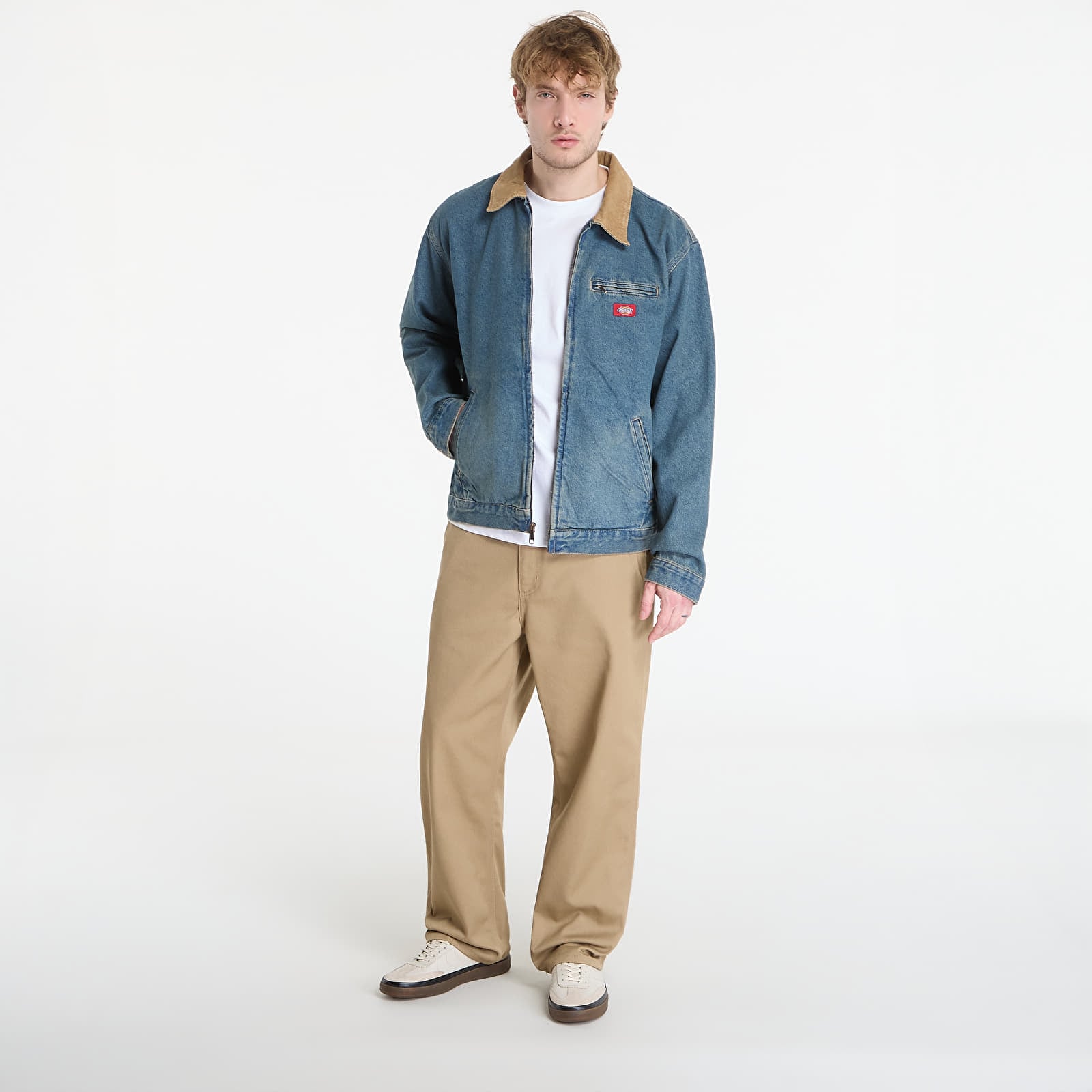 Kavajer för män Dickies Denim Painter Jacket Khaki Tinted Blue