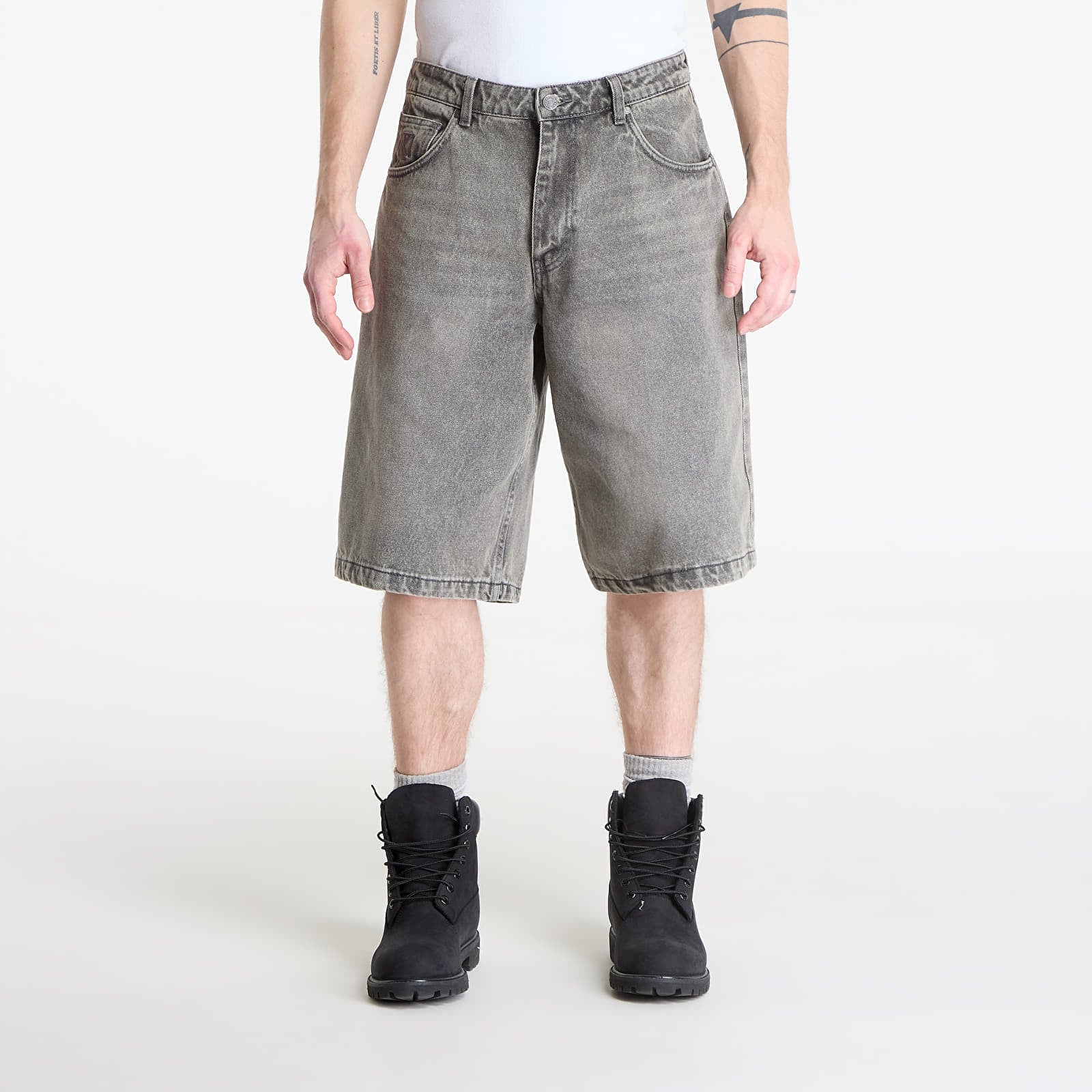 Shorts Karl Kani OG Washed Relaxed Baggy Jorts Grey 36