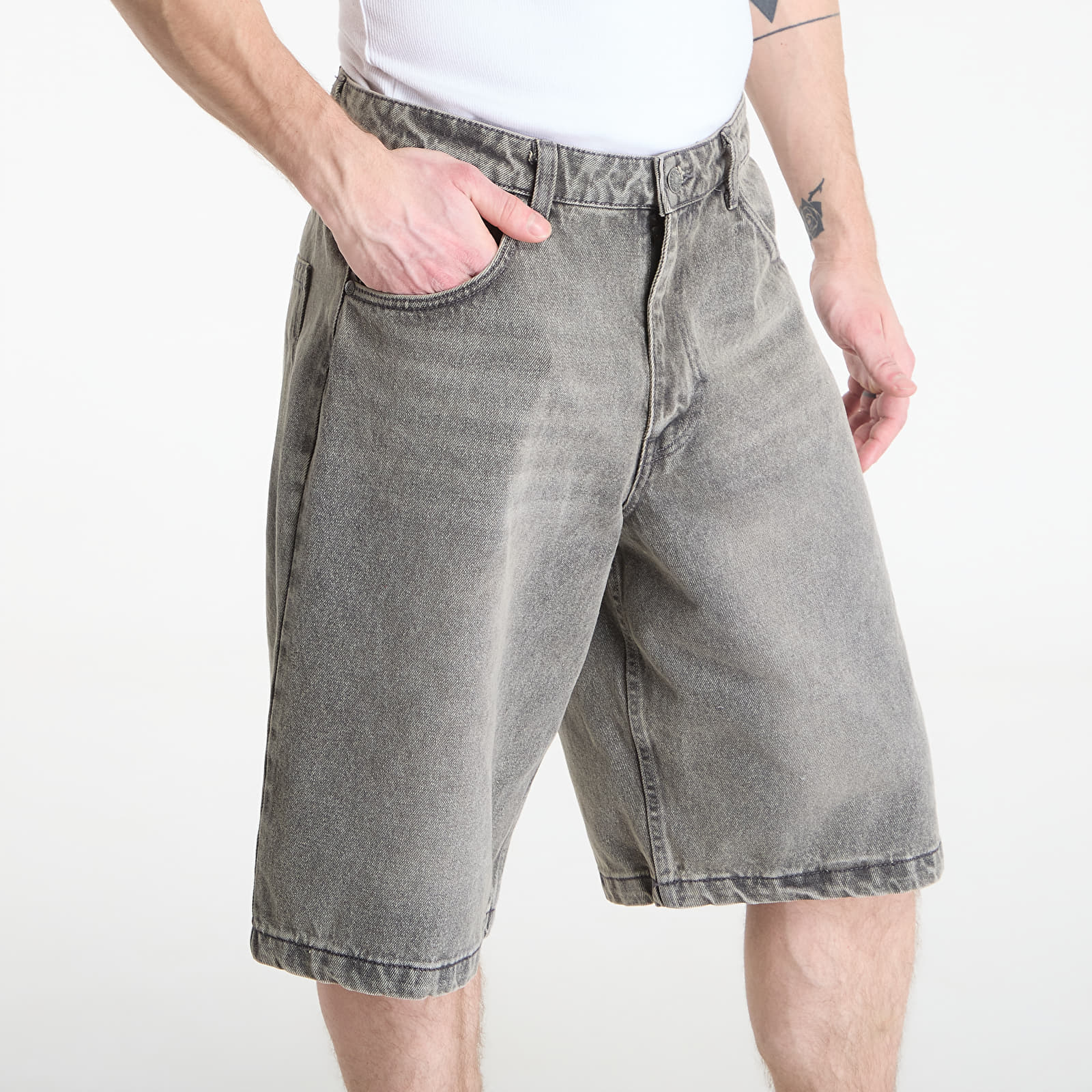 Kraťasy Karl Kani OG Washed Relaxed Baggy Jorts Grey