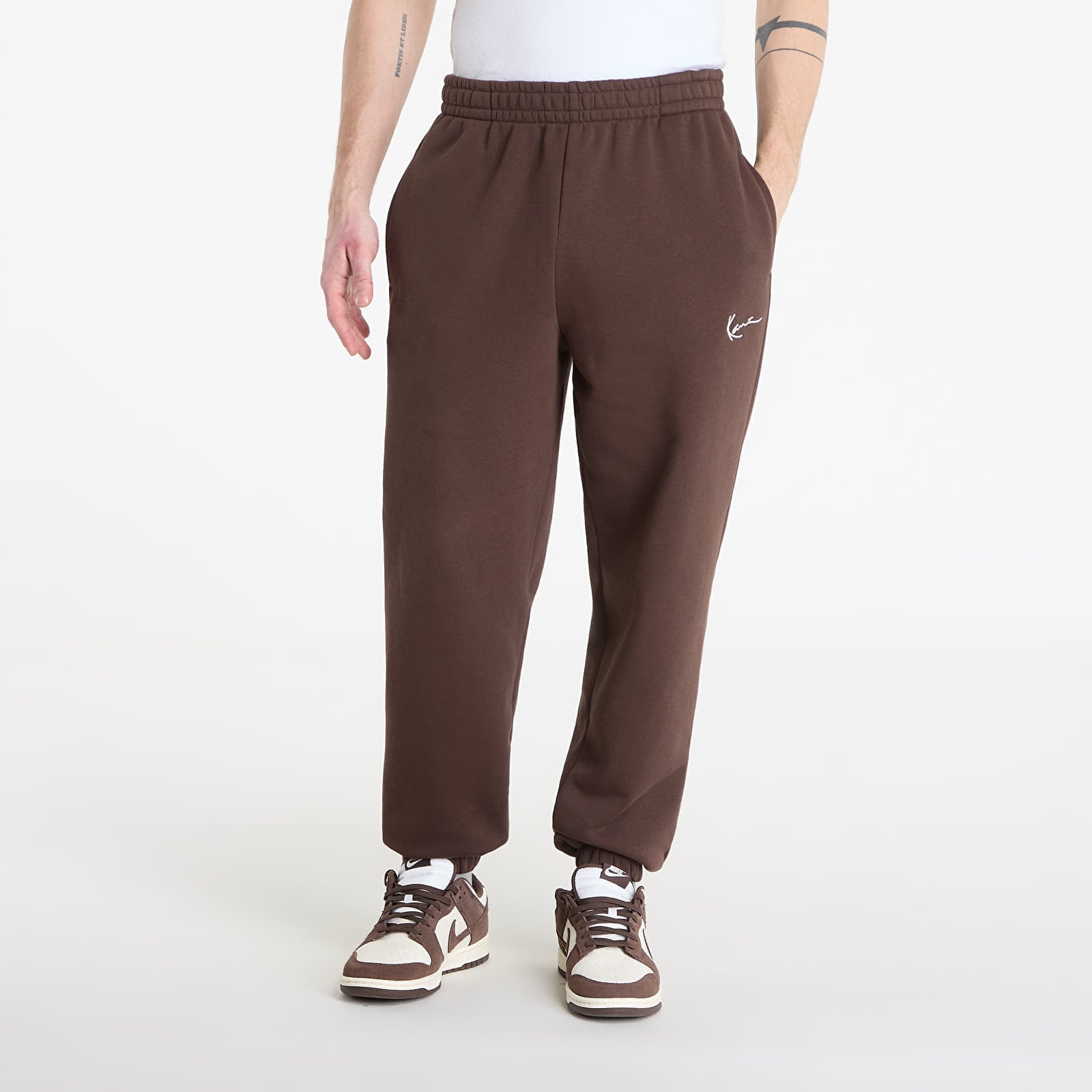Потници Karl Kani Small Signature Essential Baggy Sweatpants Brown S