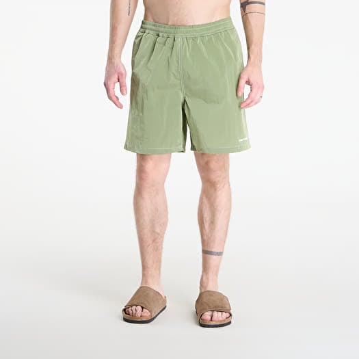 Fürdőruha Carhartt WIP Canby Swim Trunks Gentle Green/ White