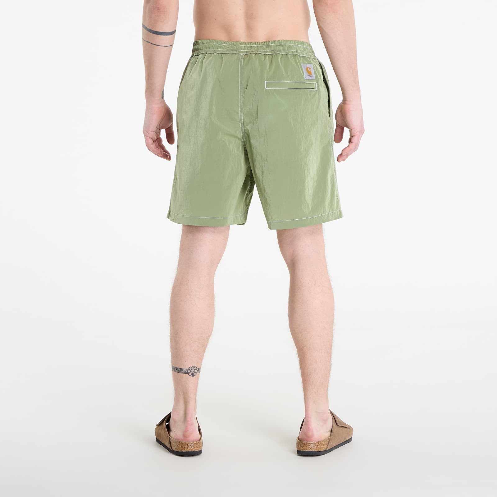Meeste ujumisriided Carhartt WIP Canby Swim Trunks Gentle Green/ White