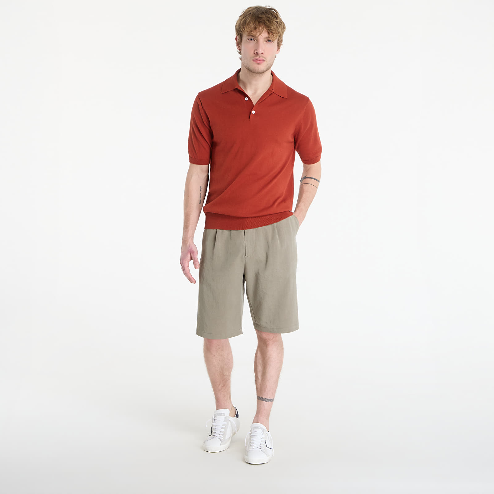 Kraťasy Guess Jeans Taylor Chino Shorts Mossy Green