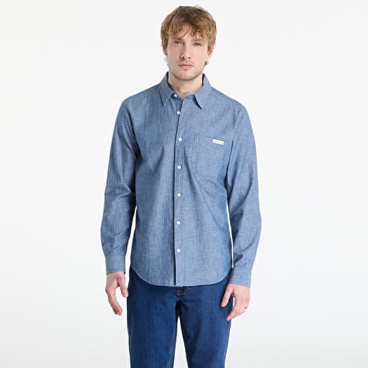 Shirt Calvin Klein Jeans Ls Chambray Classic Shirt Blue Descent