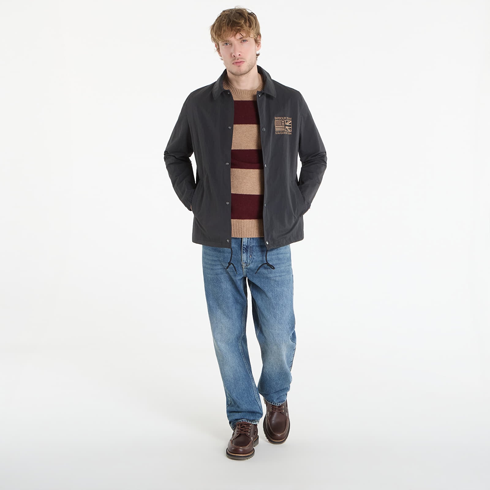 Bundy Barbour International Coach Casual Jacket Black