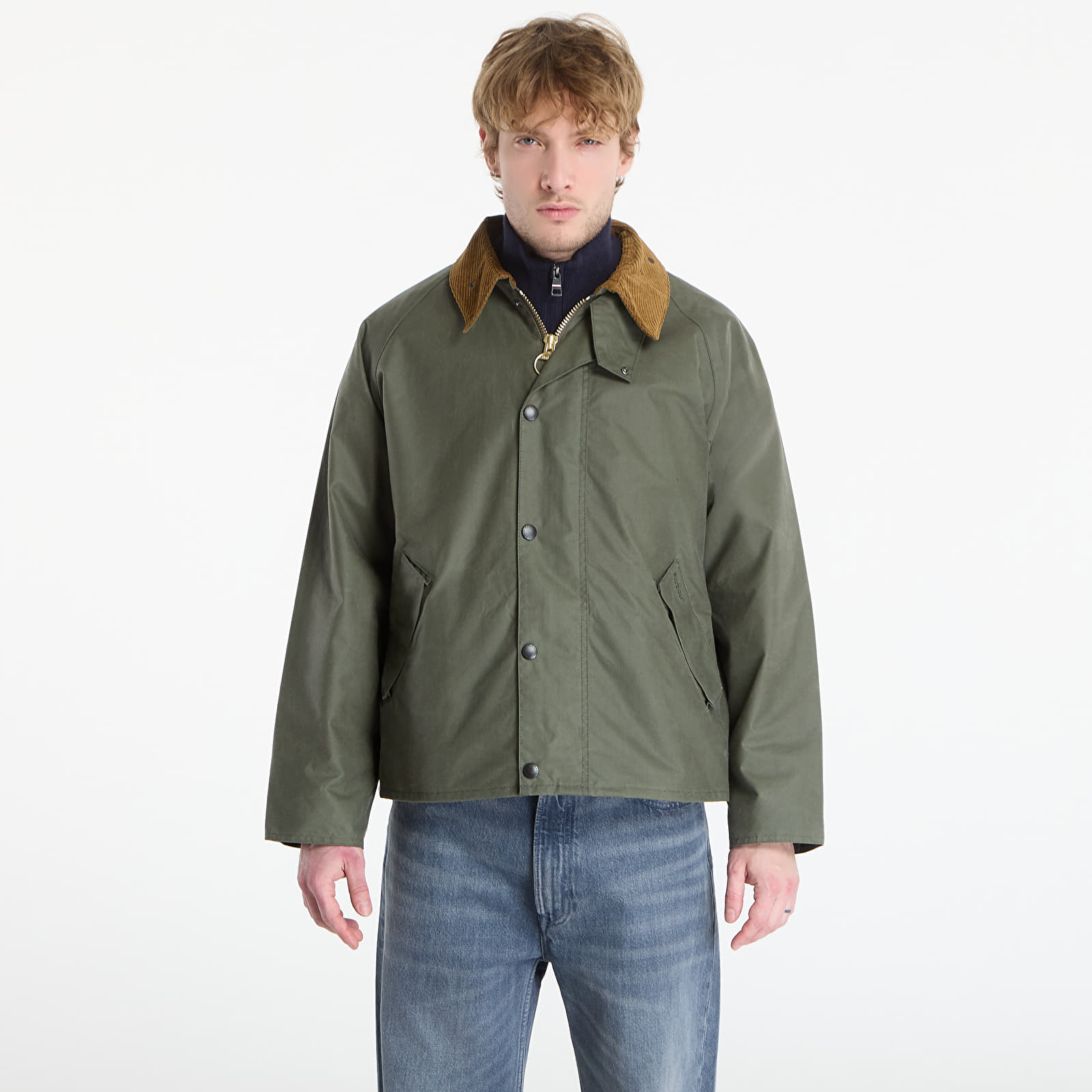 Joped Barbour Transport Wax Jacket Light Moss