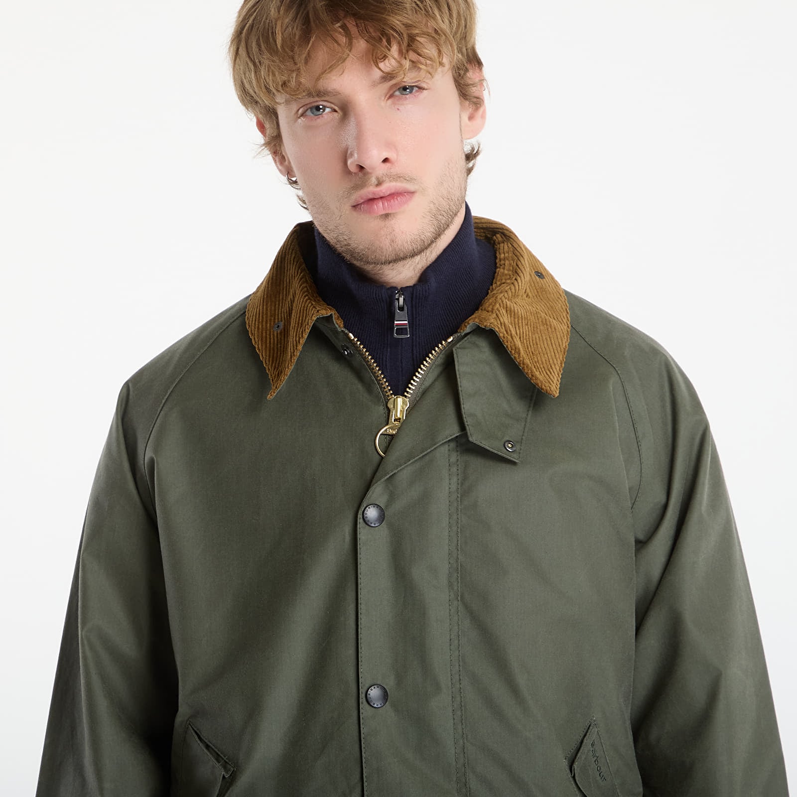 Joped Barbour Transport Wax Jacket Light Moss