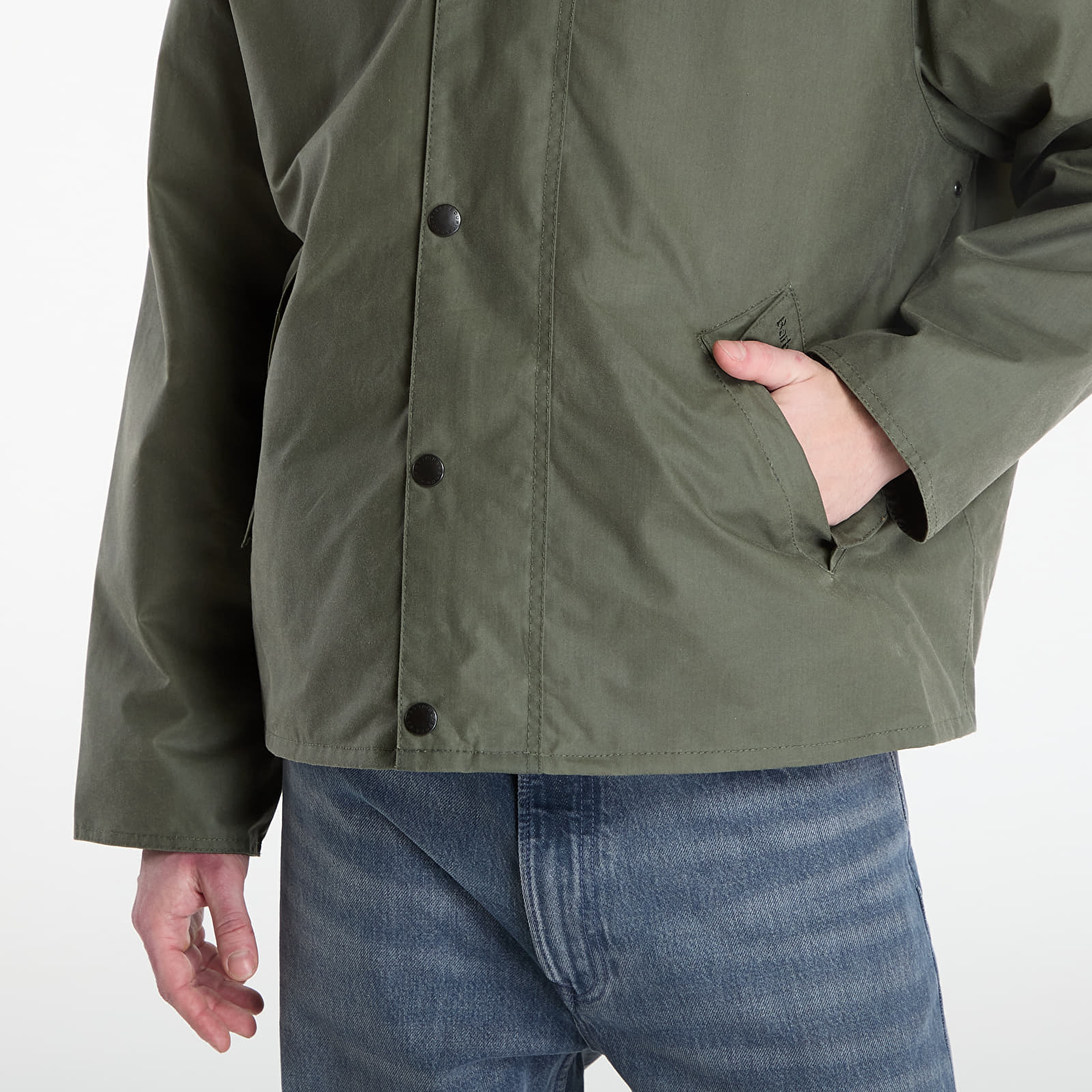 Joped Barbour Transport Wax Jacket Light Moss