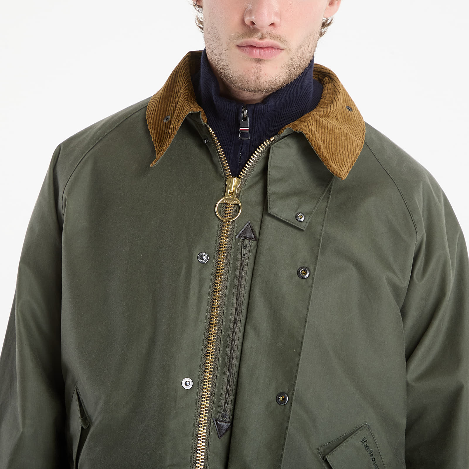 Joped Barbour Transport Wax Jacket Light Moss