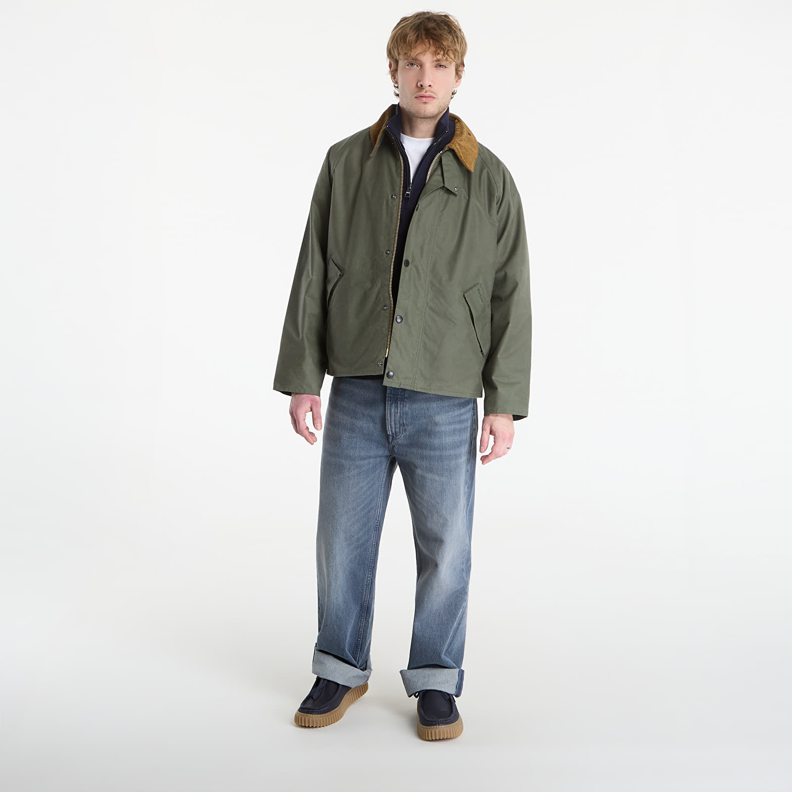 Joped Barbour Transport Wax Jacket Light Moss