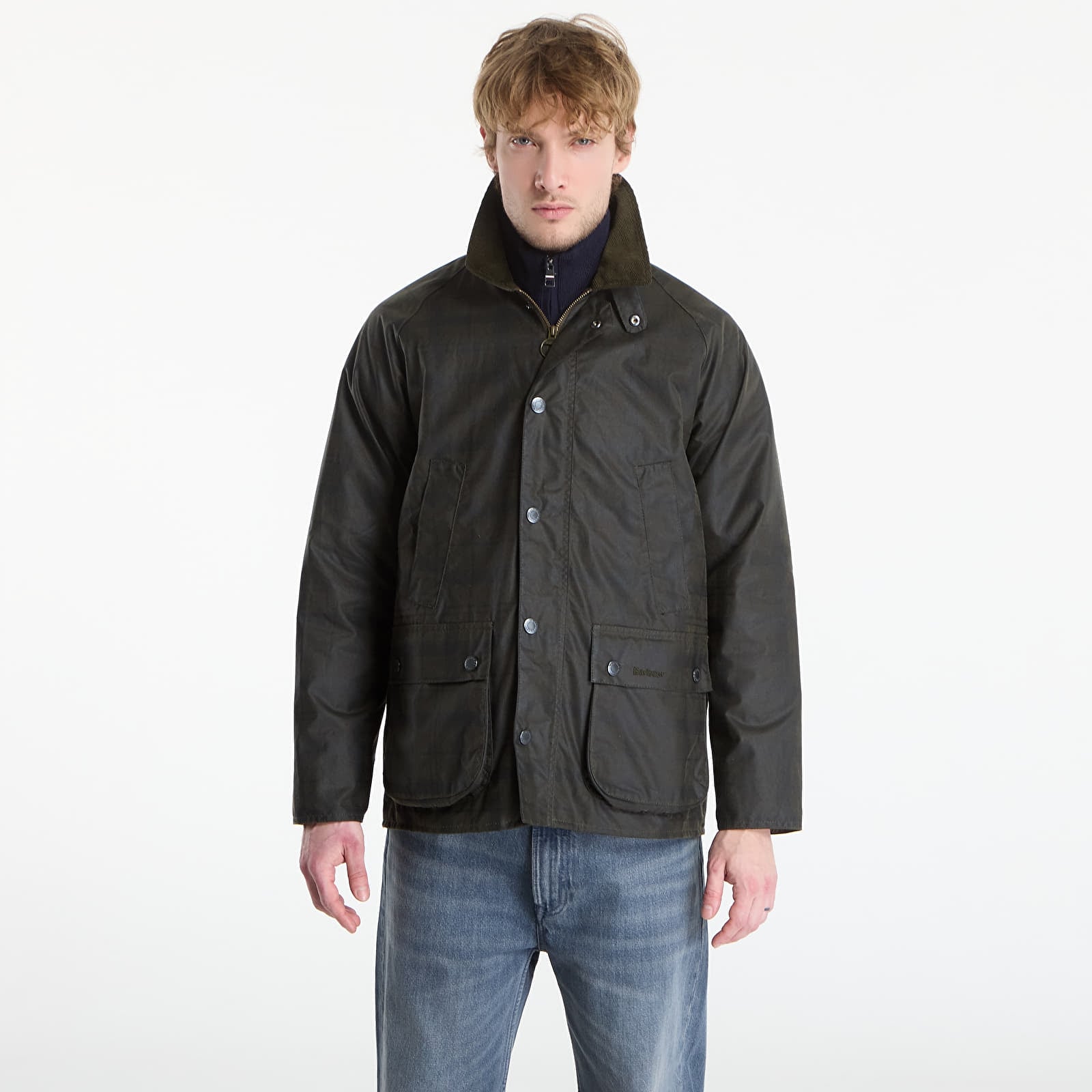 Bundy Barbour Tartan Ambleside Waxed Jacket Archive Olive Tartan