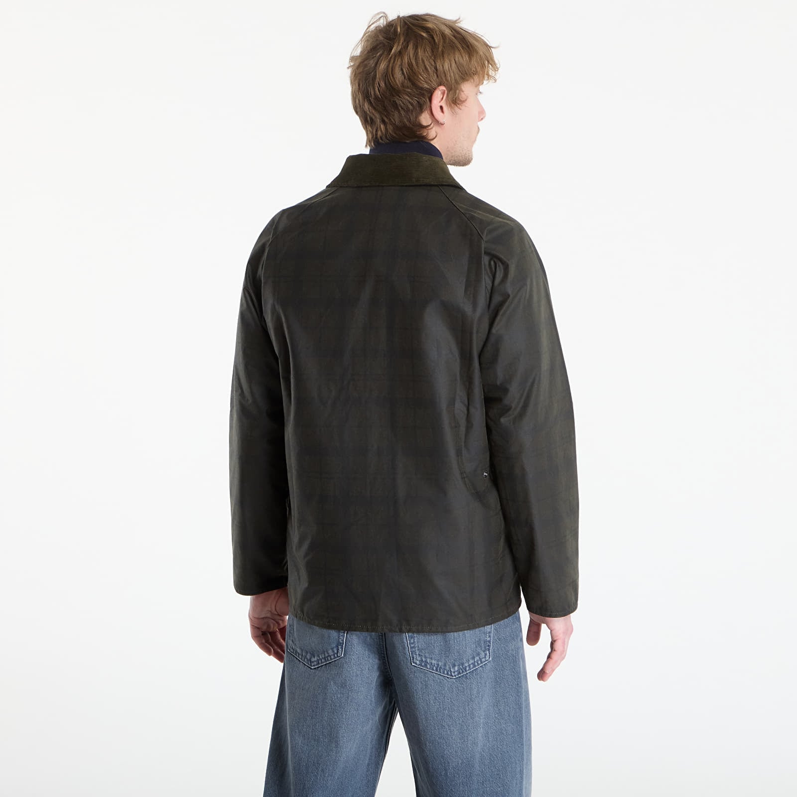 Bundy Barbour Tartan Ambleside Waxed Jacket Archive Olive Tartan