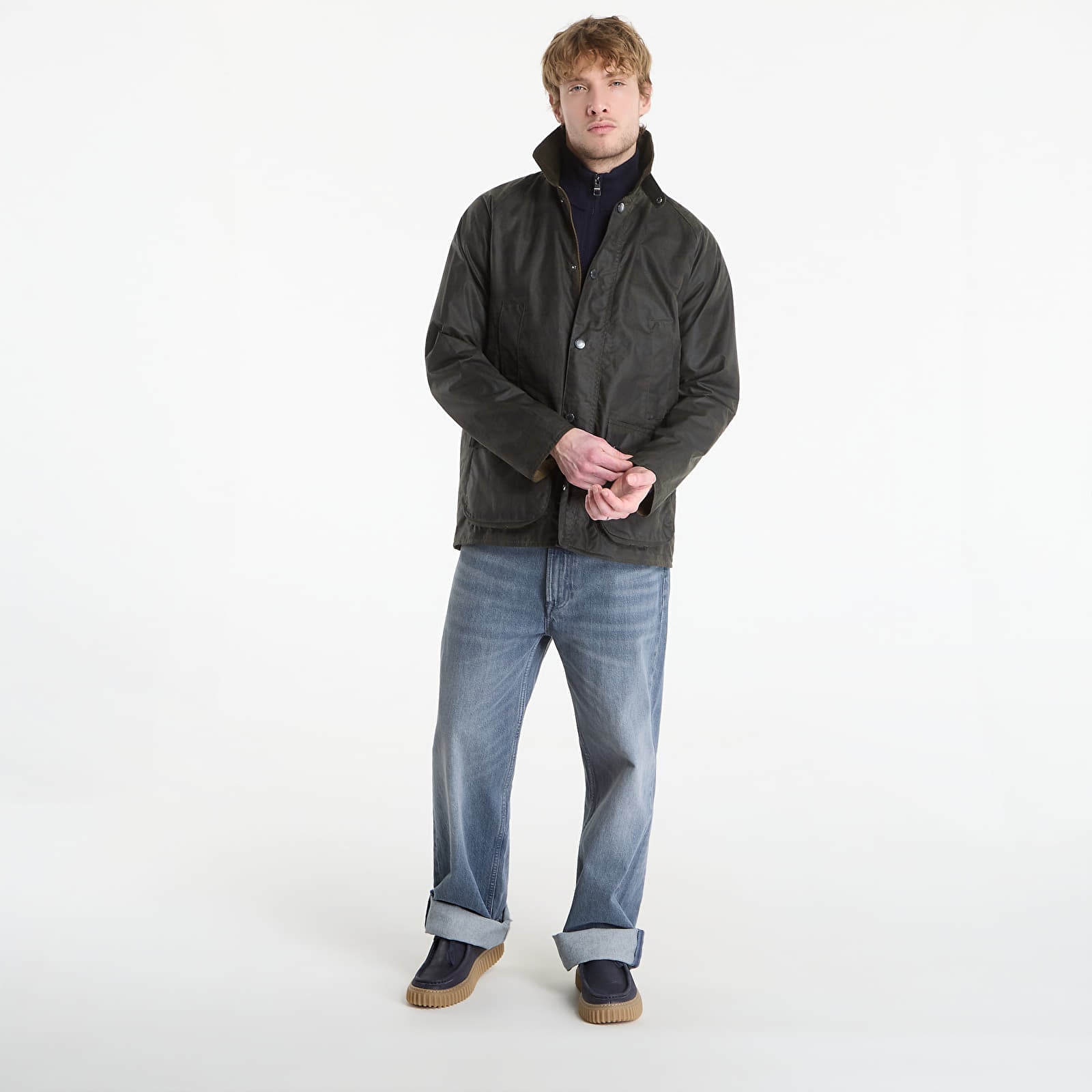 Bundy Barbour Tartan Ambleside Waxed Jacket Archive Olive Tartan