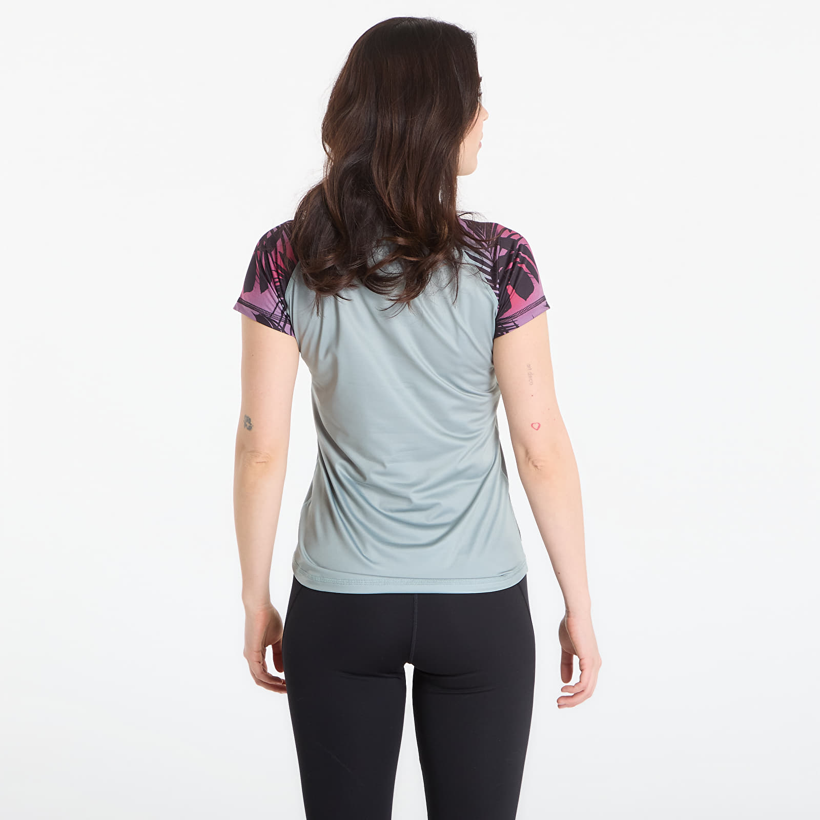 Trikots für Frauen Horsefeathers Deco Bike Jersey Iceberg Green/ Hawaii