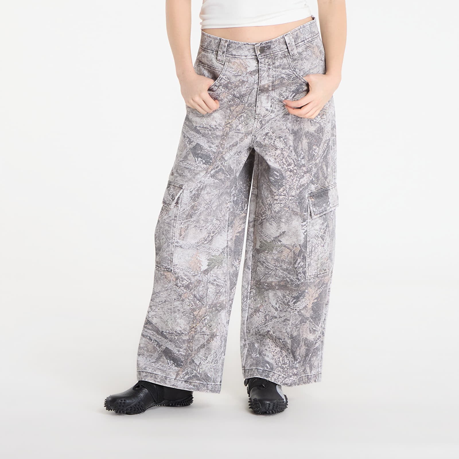 Pantaloni uomo RIPNDIP Nerm Tree Camo Extra Wide Cargo Pants Nerm Tree Camo