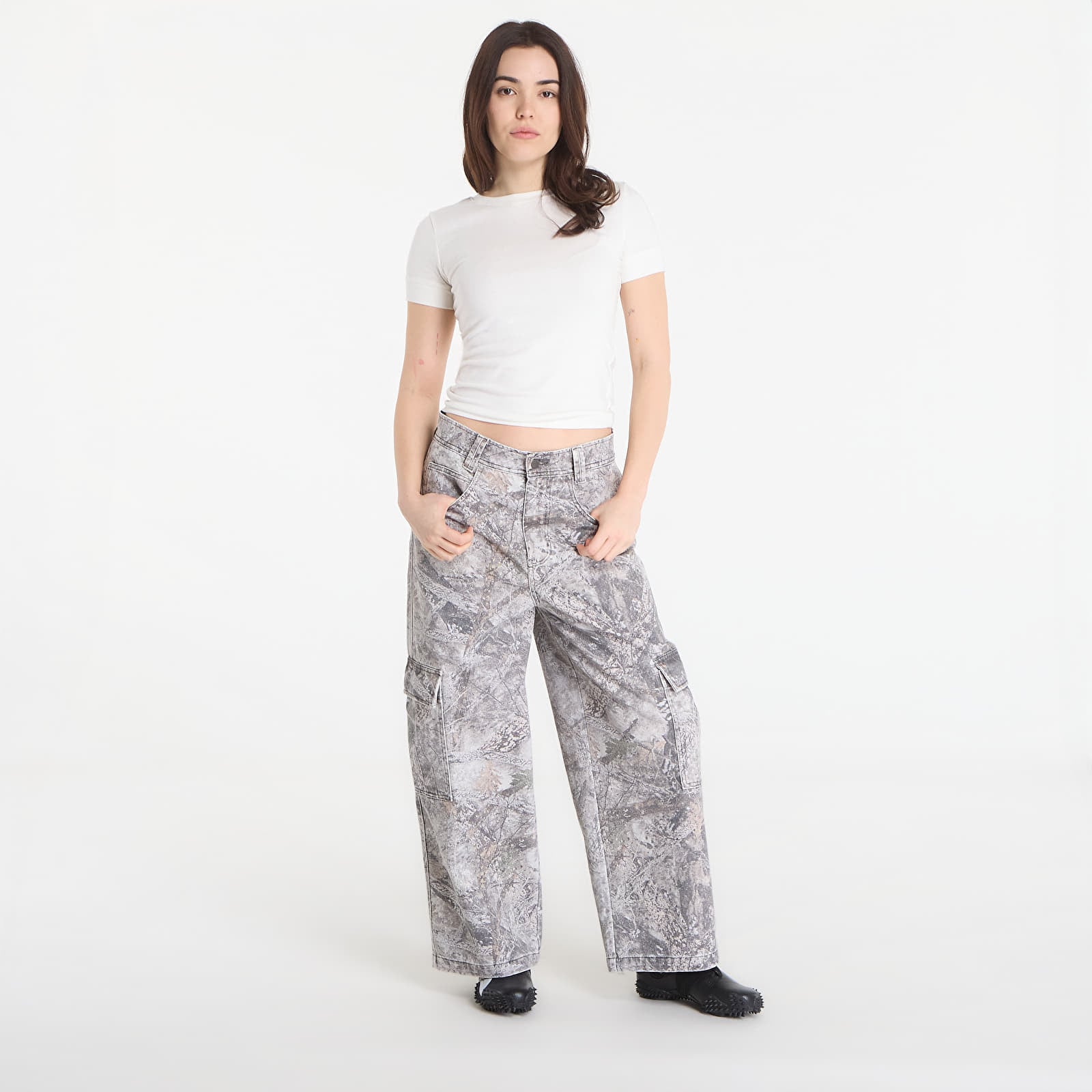 Pantaloni uomo RIPNDIP Nerm Tree Camo Extra Wide Cargo Pants Nerm Tree Camo