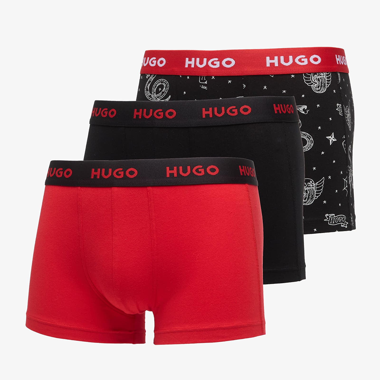 Men's shorts Hugo Boss Trunk 3-Pack Design Multicolor