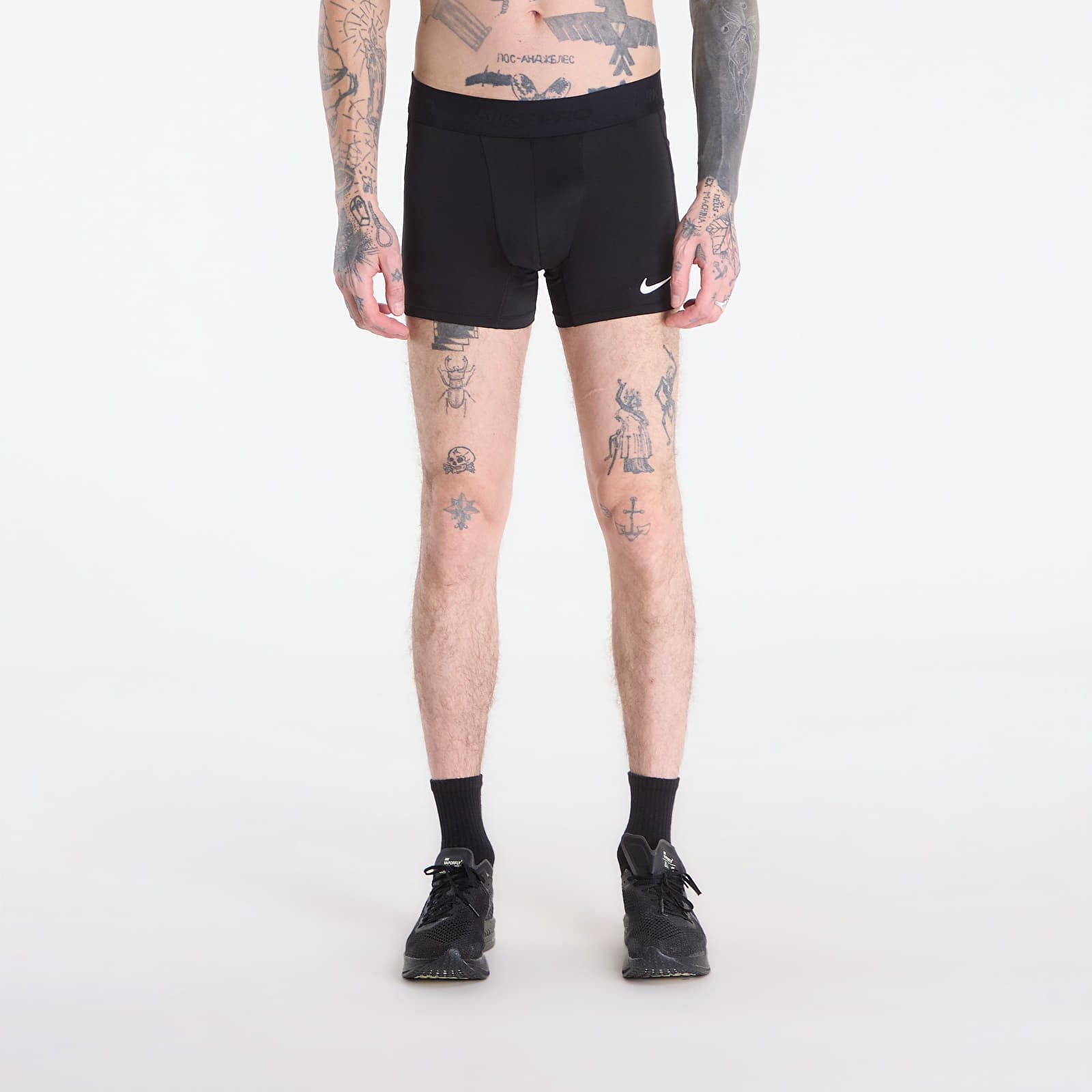 Къси панталони Nike Pro Men's Dri-FIT Brief Shorts Black/ White M