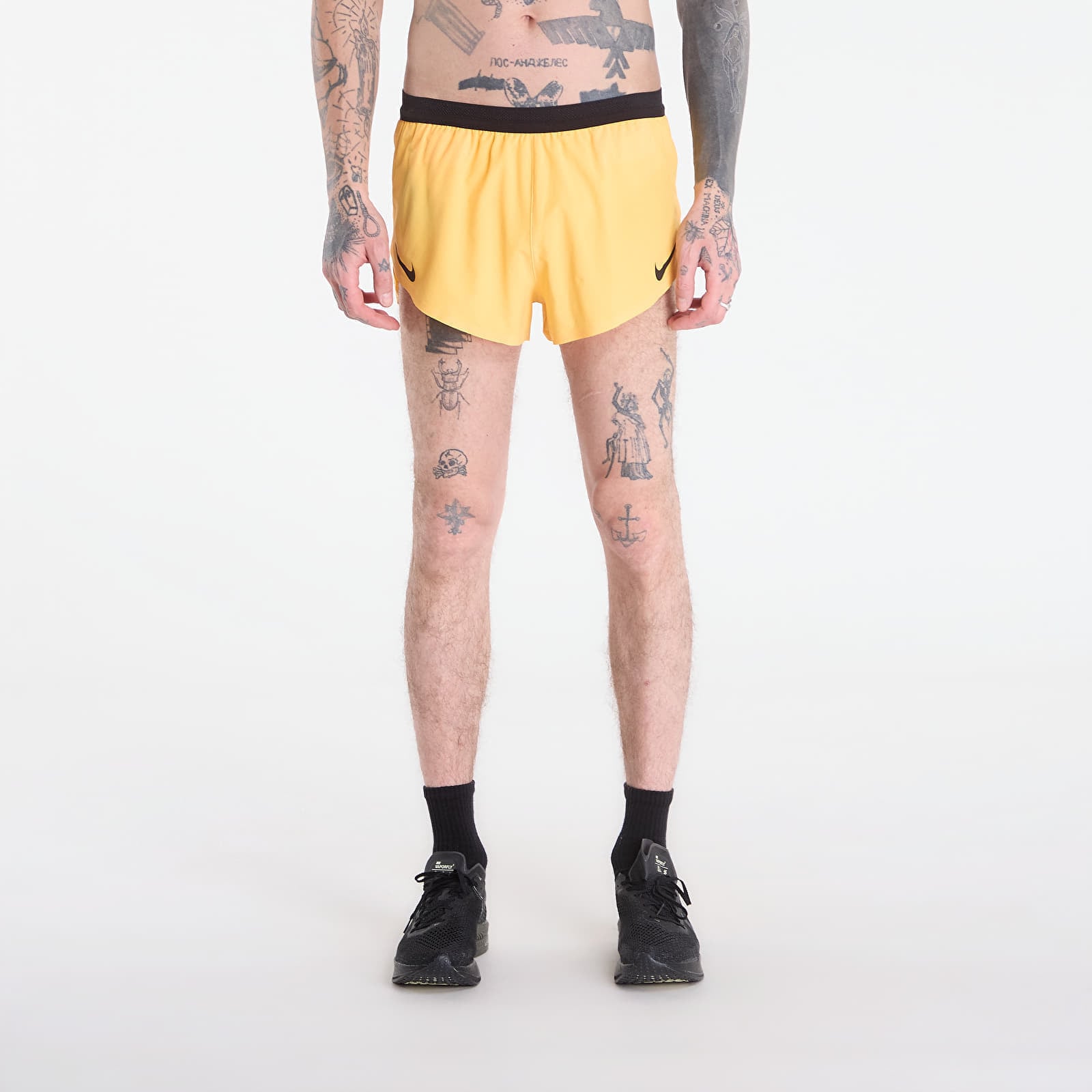 Shorts Nike AeroSwift Men's Dri-FIT ADV 2" Brief-Lined Running Shorts Laser Orange/ Black XL