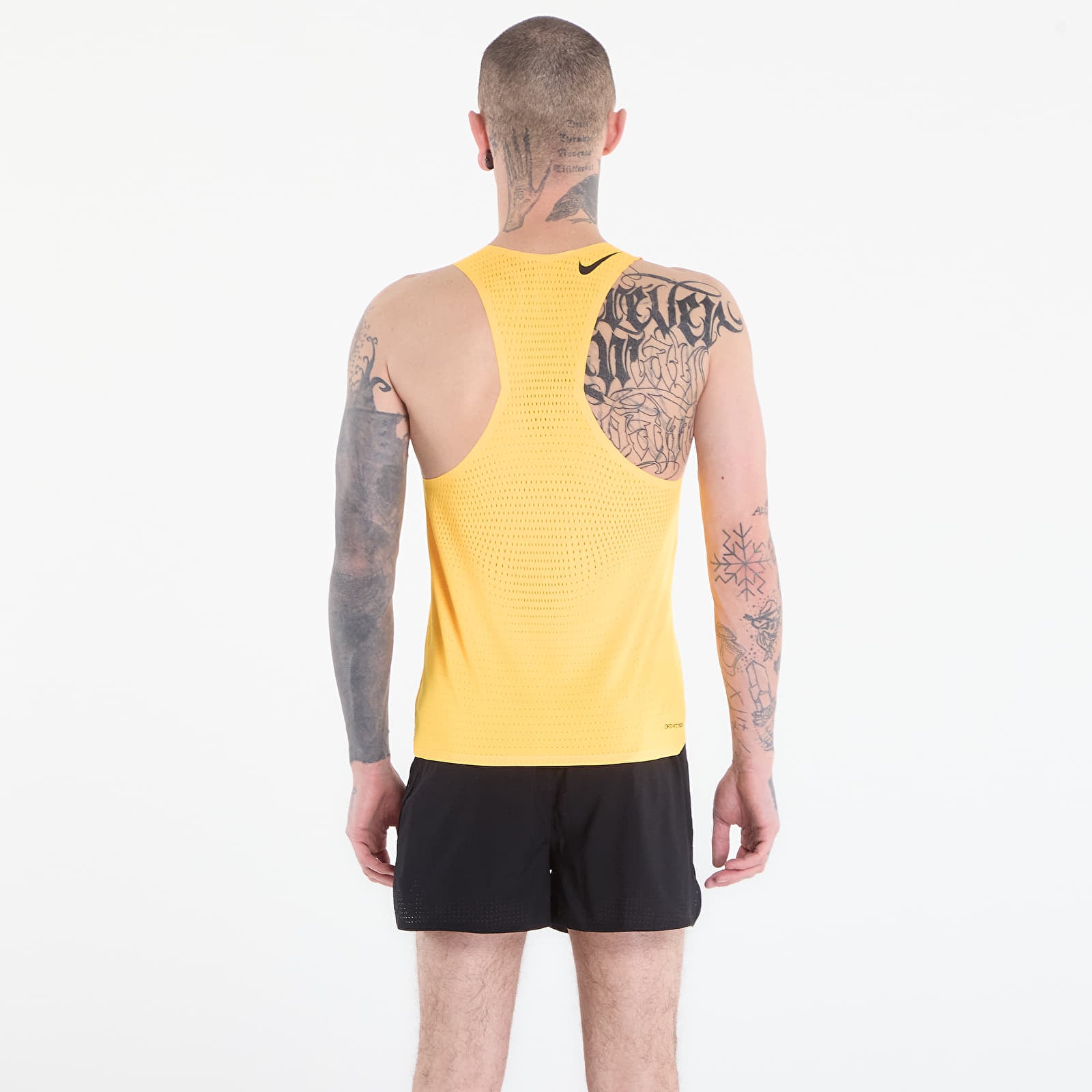 Pánská tílka Nike AeroSwift Men's Dri-FIT ADV Running Singlet Laser Orange/ Black