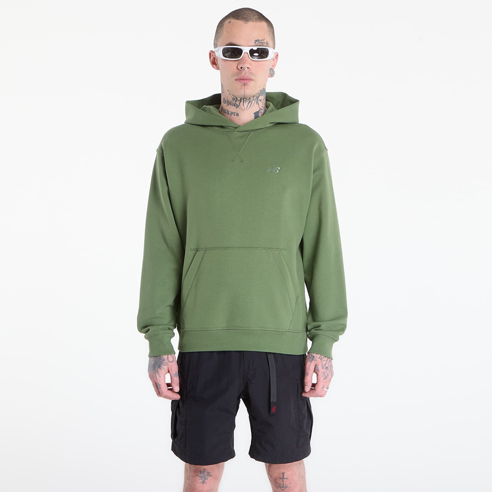Суитшърт New Balance Athletics French Terry Hoodie Utility Green L