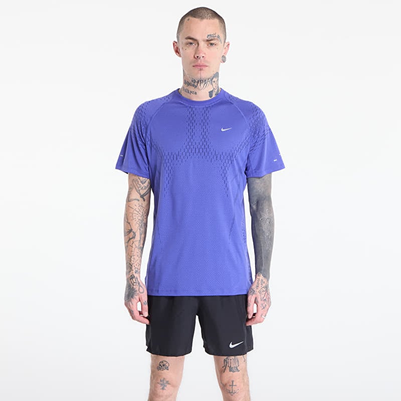 Tričko Nike Stride Plus Men's Dri-FIT ADV Short-Sleeve Running Top Lapis/ Deep Royal Blue/ Reflective Silv