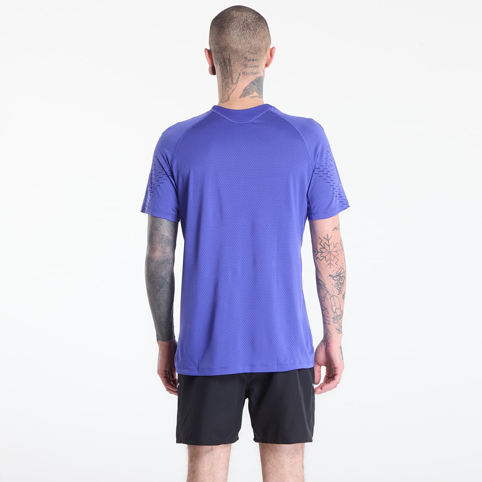 T-Shirts Männer Nike Stride Plus Men's Dri-FIT ADV Short-Sleeve Running Top Lapis/ Deep Royal Blue/ Reflective Silv