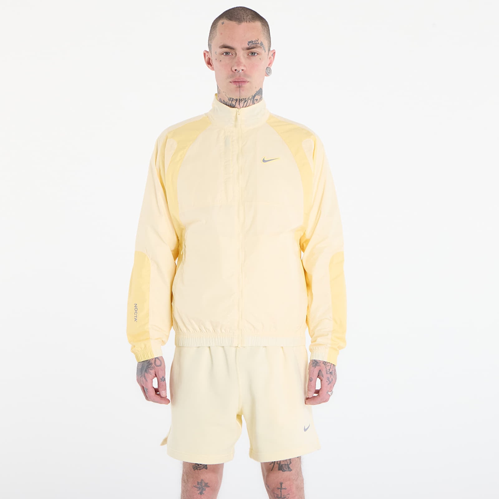 Jacket Nike x NOCTA Northstar Nylon Track Jacket Alabaster/ Lt Laser Orange/ Stealth L