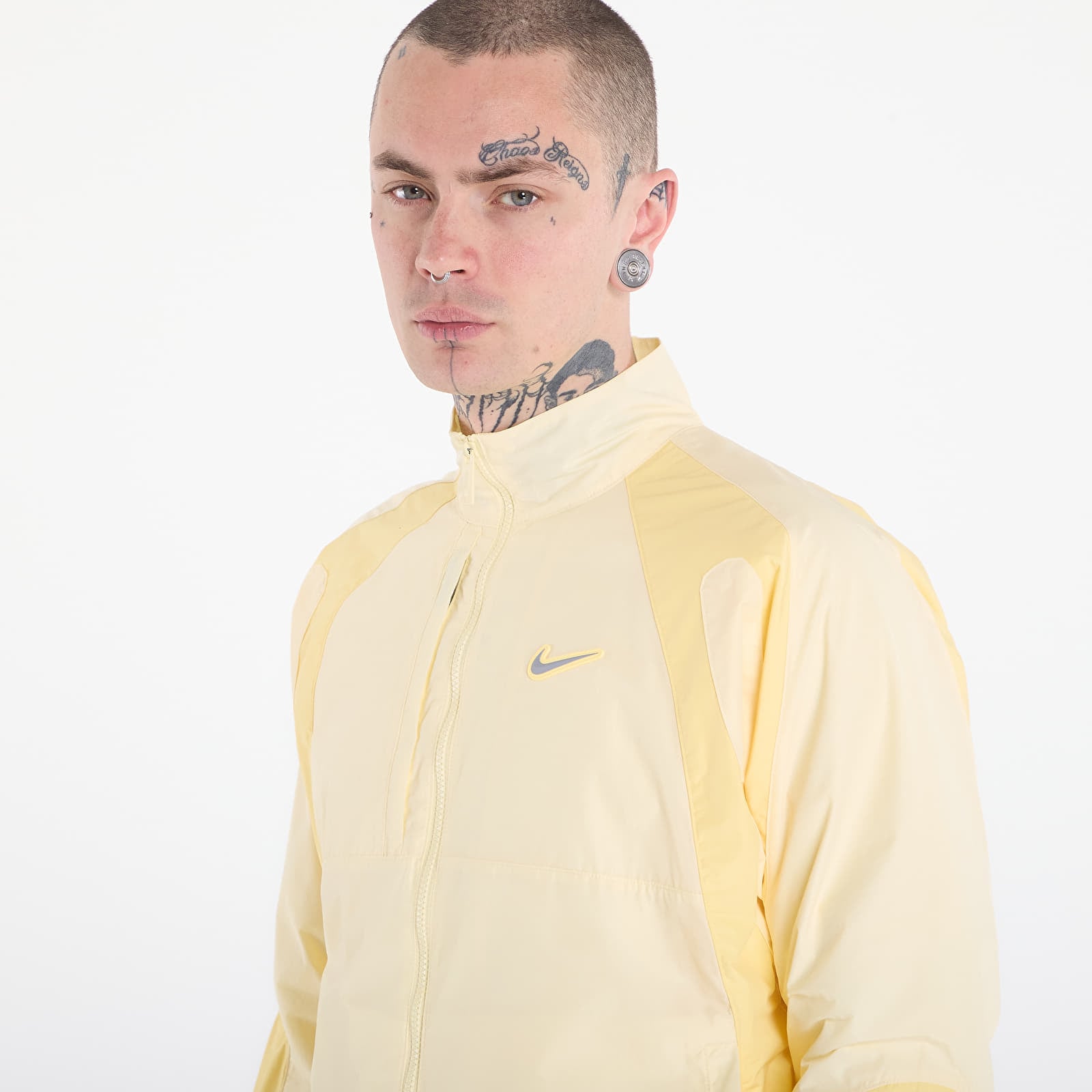 Giacche da uomo Nike x NOCTA Northstar Nylon Track Jacket Alabaster/ Lt Laser Orange/ Stealth