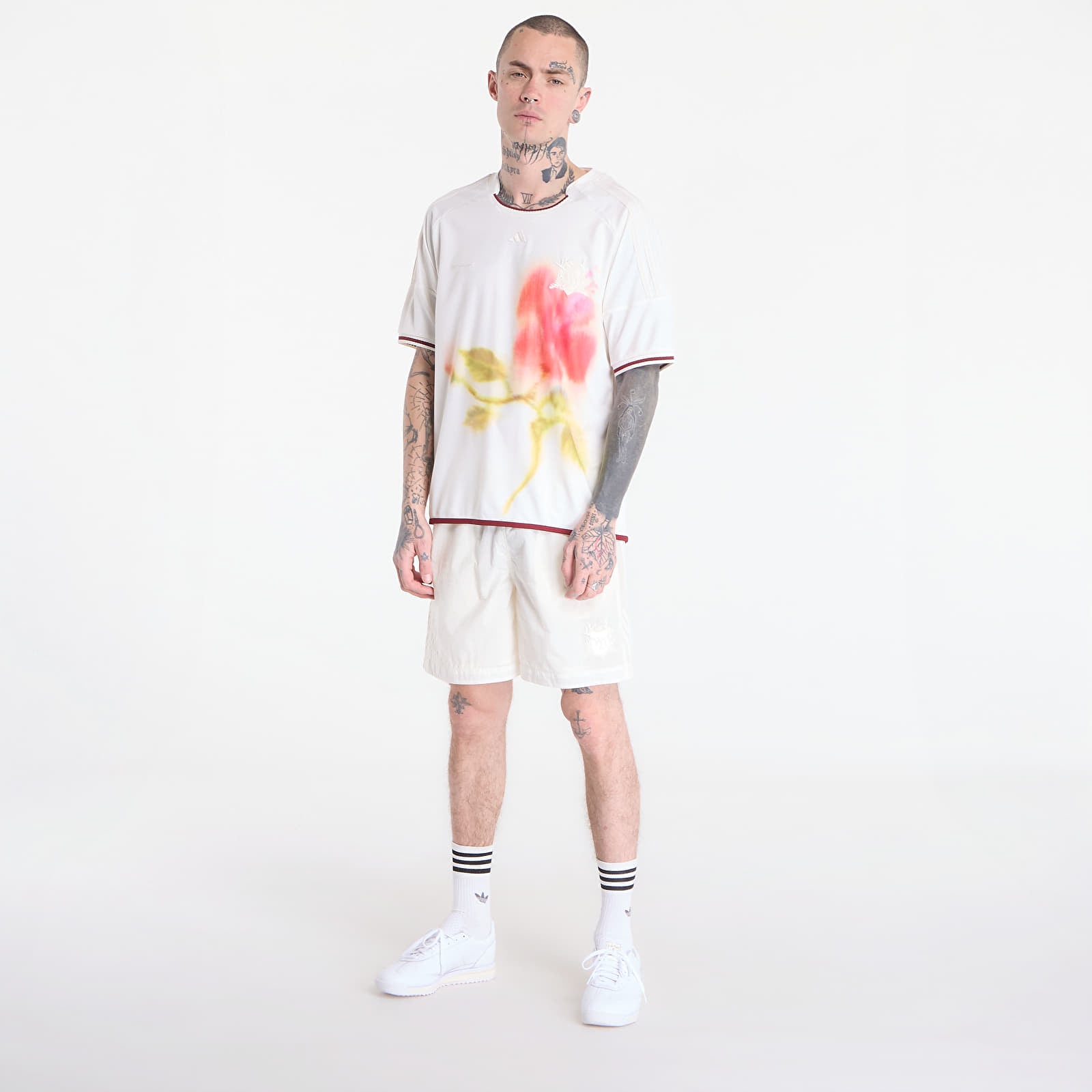 Shorts für Männer adidas x Wales Bonner Football Shorts Off White