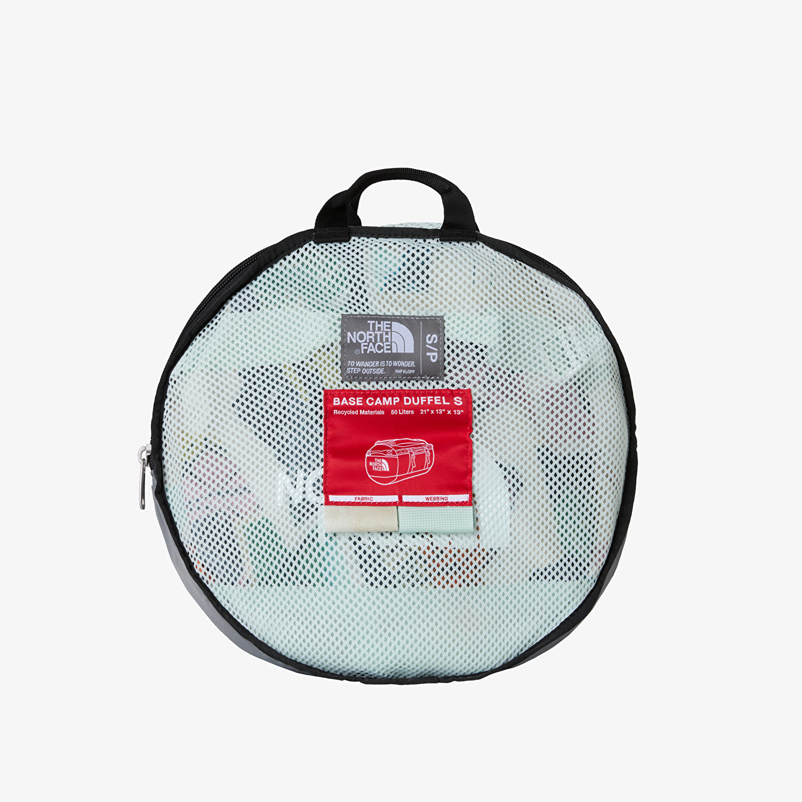 Duffle-Tasche The North Face Base Camp Duffel - S Opal Frost TNF Postcards Print/ Opal Frost-Pearl Stone