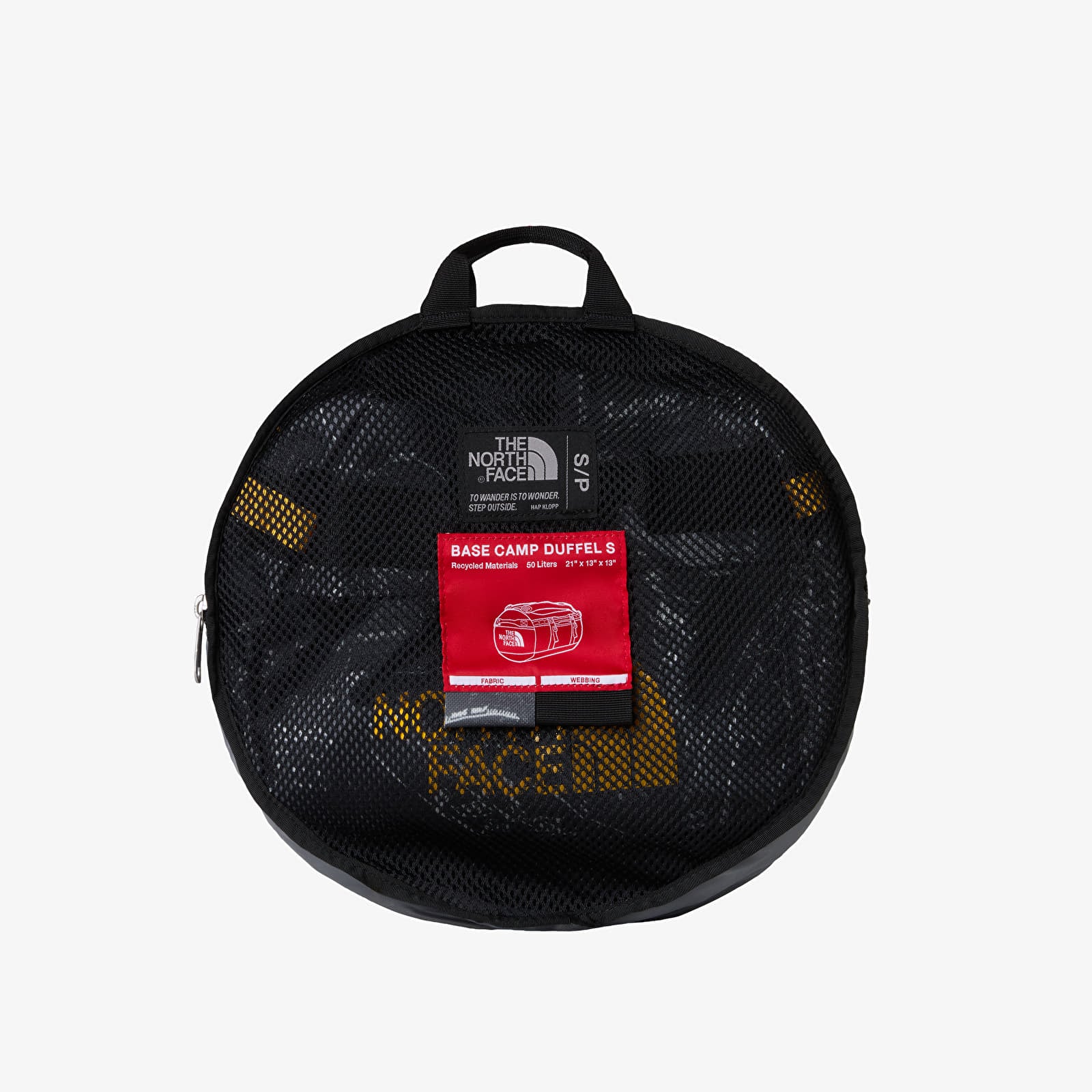 Duffle bag The North Face Base Camp Duffel - S Anthracite Grey Conrad Topos Print/ Summit Gold
