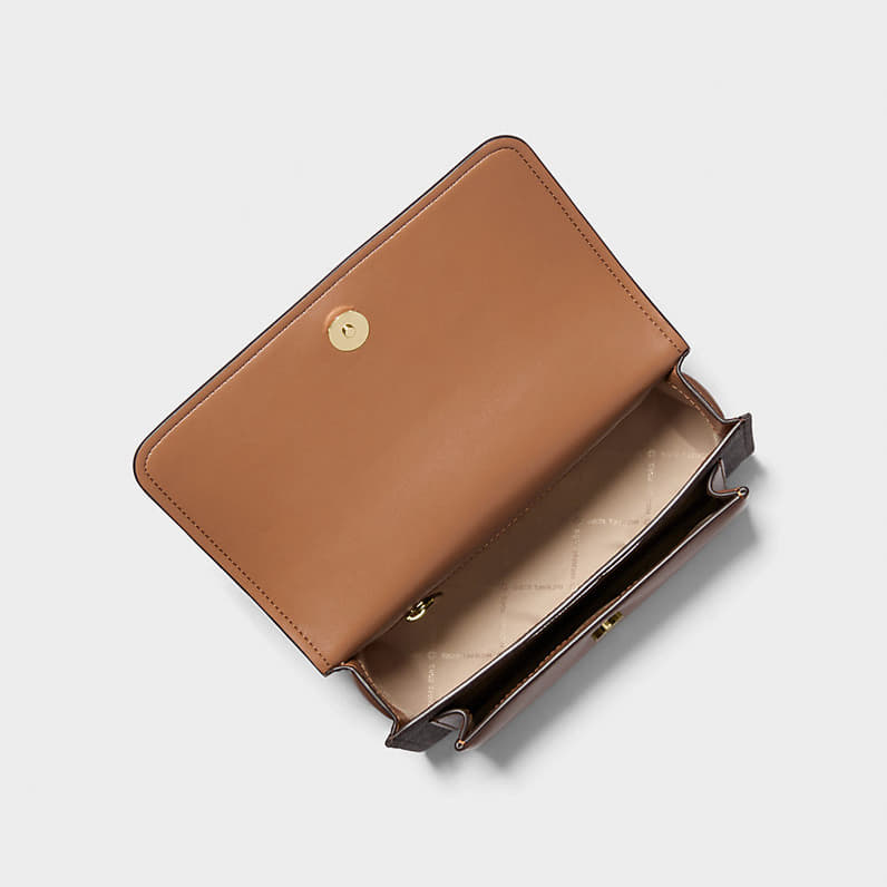 Sacs à main Michael Kors Claire Large Signature Logo Shoulder Bag Brown/ Acorn