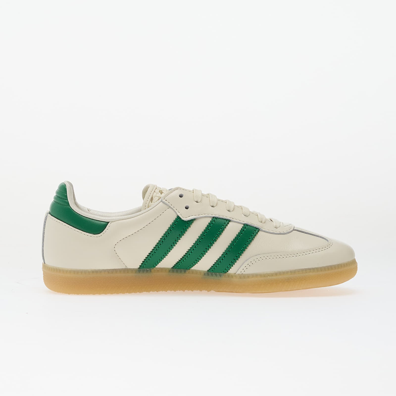Dámske topánky a tenisky adidas Samba Og W Off White/ Green/ Gold Metallic