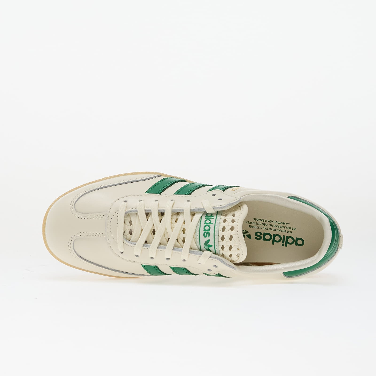 Dámske topánky a tenisky adidas Samba Og W Off White/ Green/ Gold Metallic
