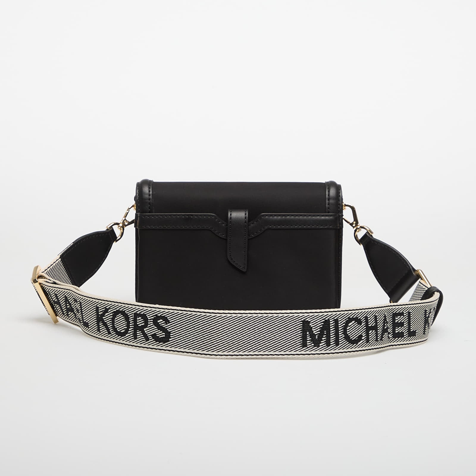 Genți de mână Michael Kors Jet Set Small Nylon Gabardine Smartphone Crossbody Bag Black