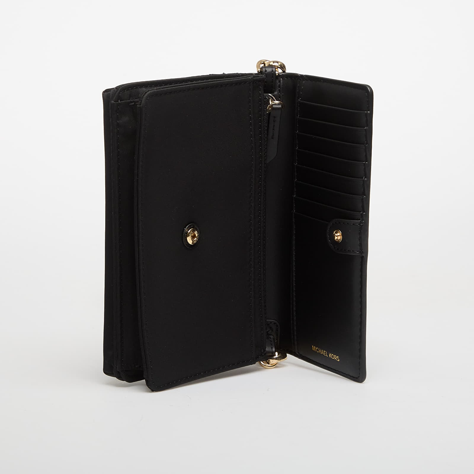 Genți de mână Michael Kors Jet Set Small Nylon Gabardine Smartphone Crossbody Bag Black