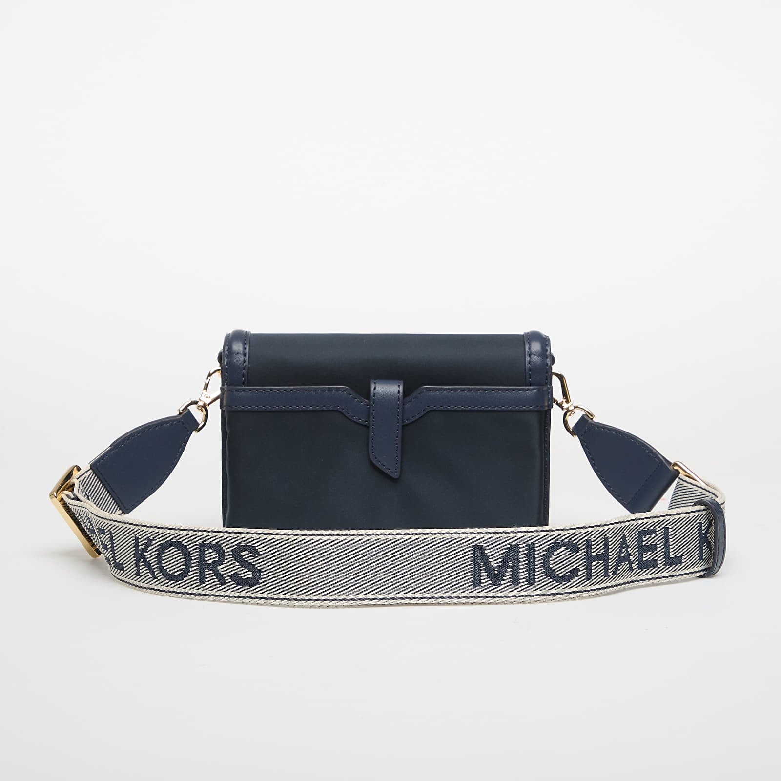 Genți de mână Michael Kors Jet Set Small Nylon Gabardine Smartphone Crossbody Bag Navy