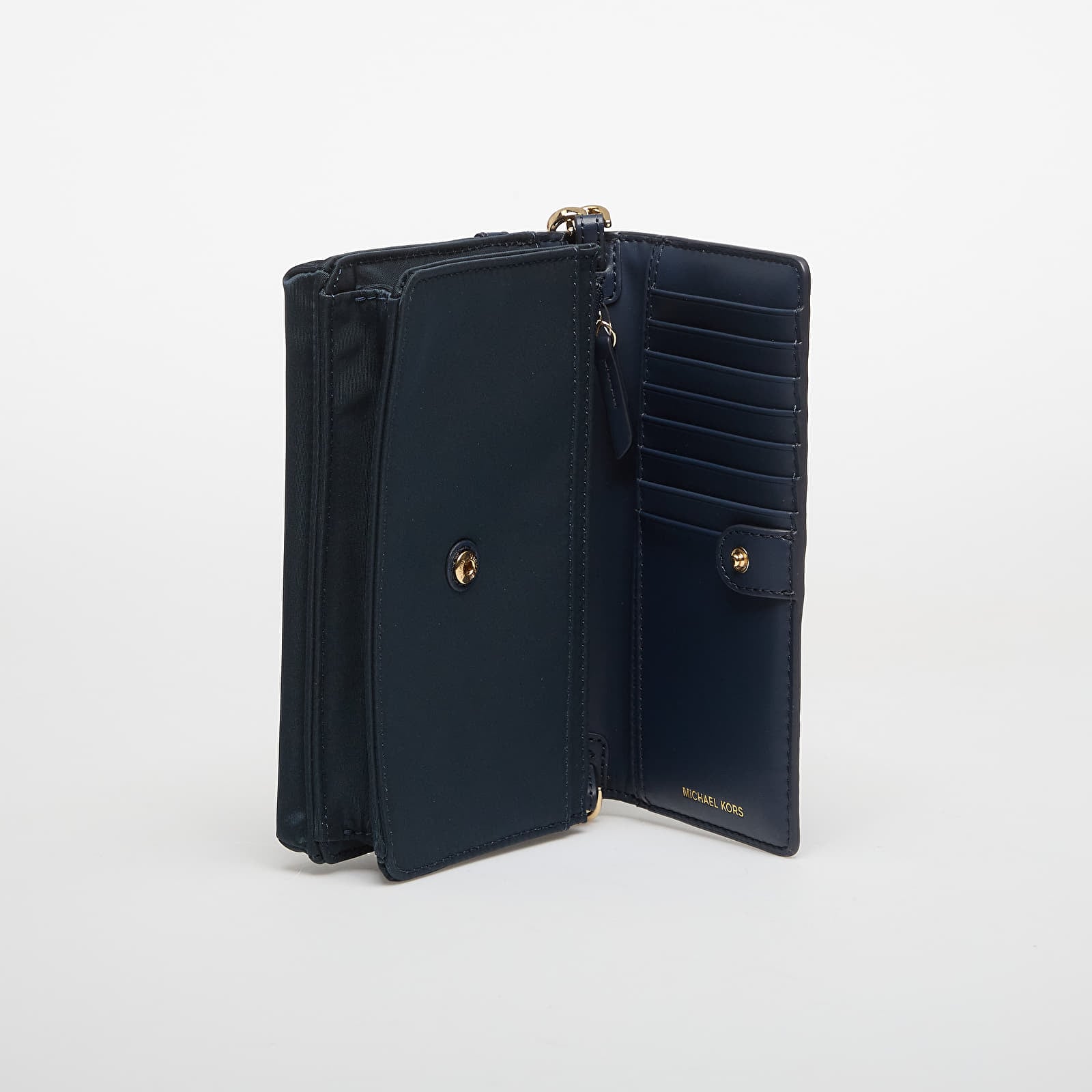 Genți de mână Michael Kors Jet Set Small Nylon Gabardine Smartphone Crossbody Bag Navy