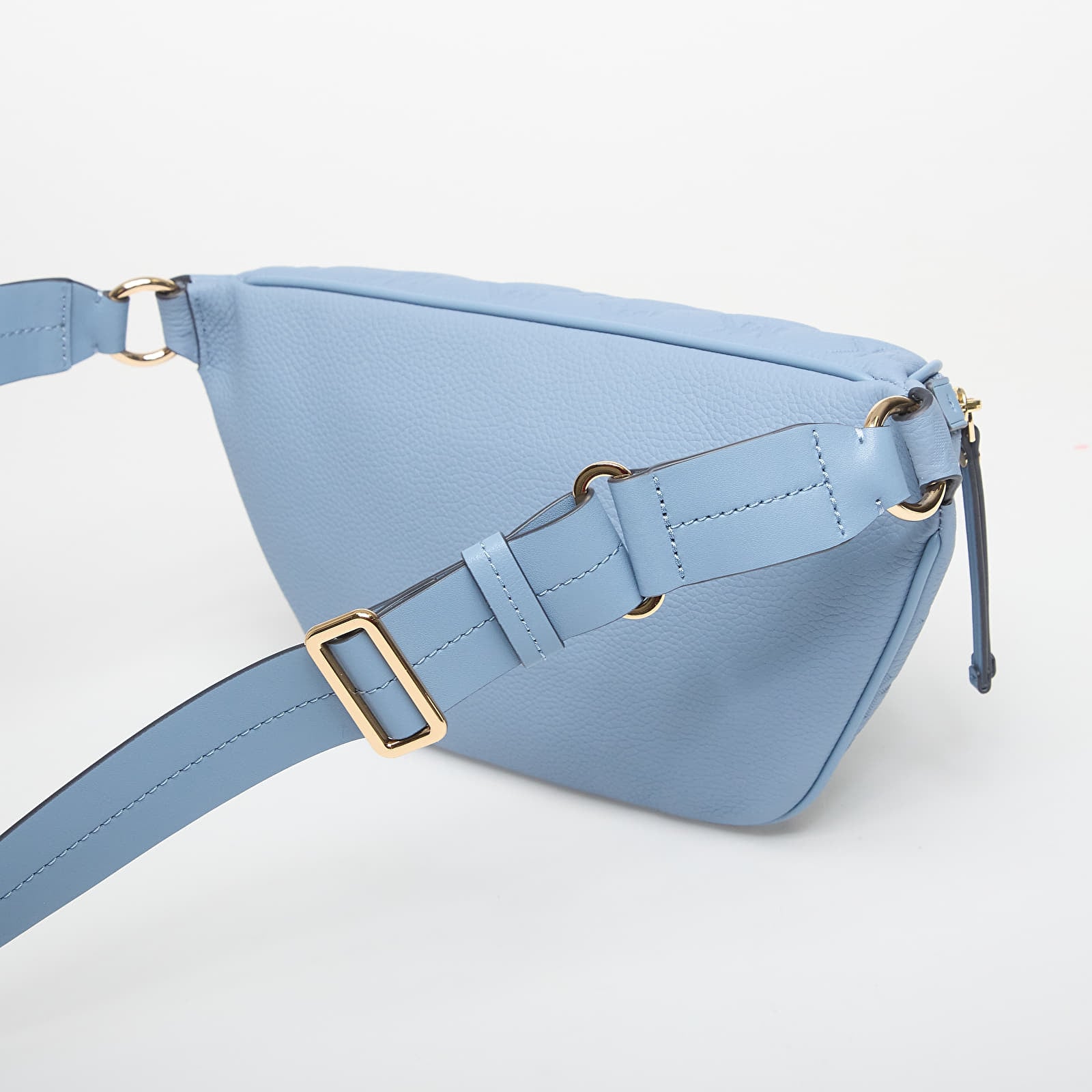 Genți de șold Michael Kors Jet Set Travel Medium Logo Embossed Leather Sling Pack Chambray