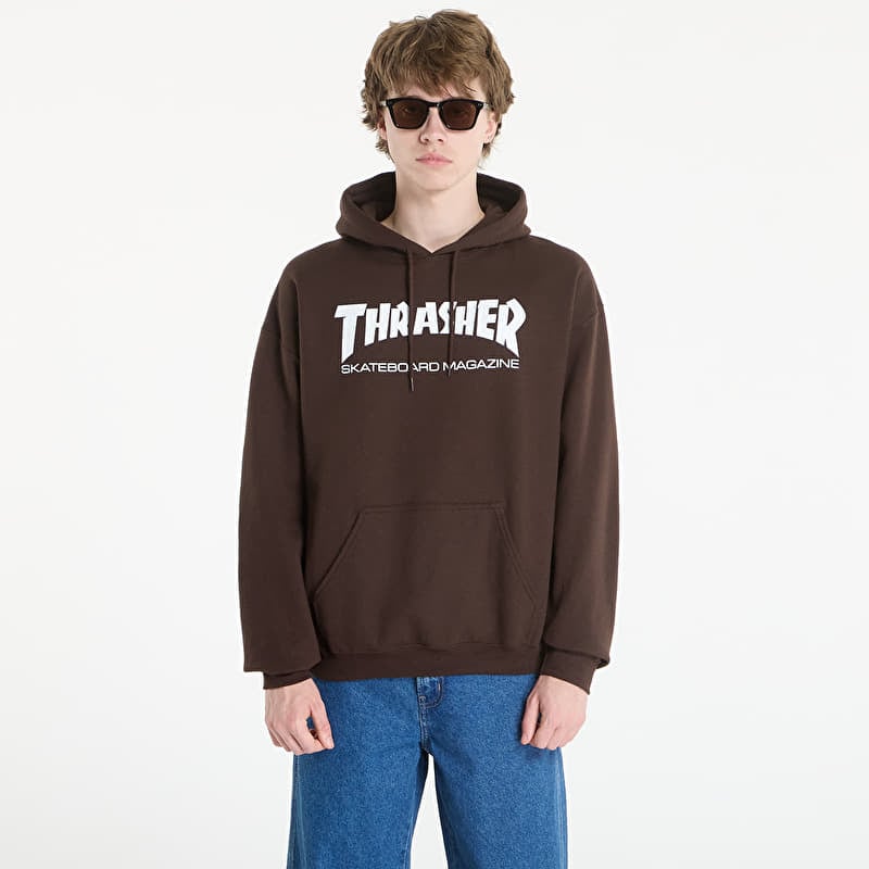 Hoodica Thrasher Skate Mag Hood Dark Chocolate/ White