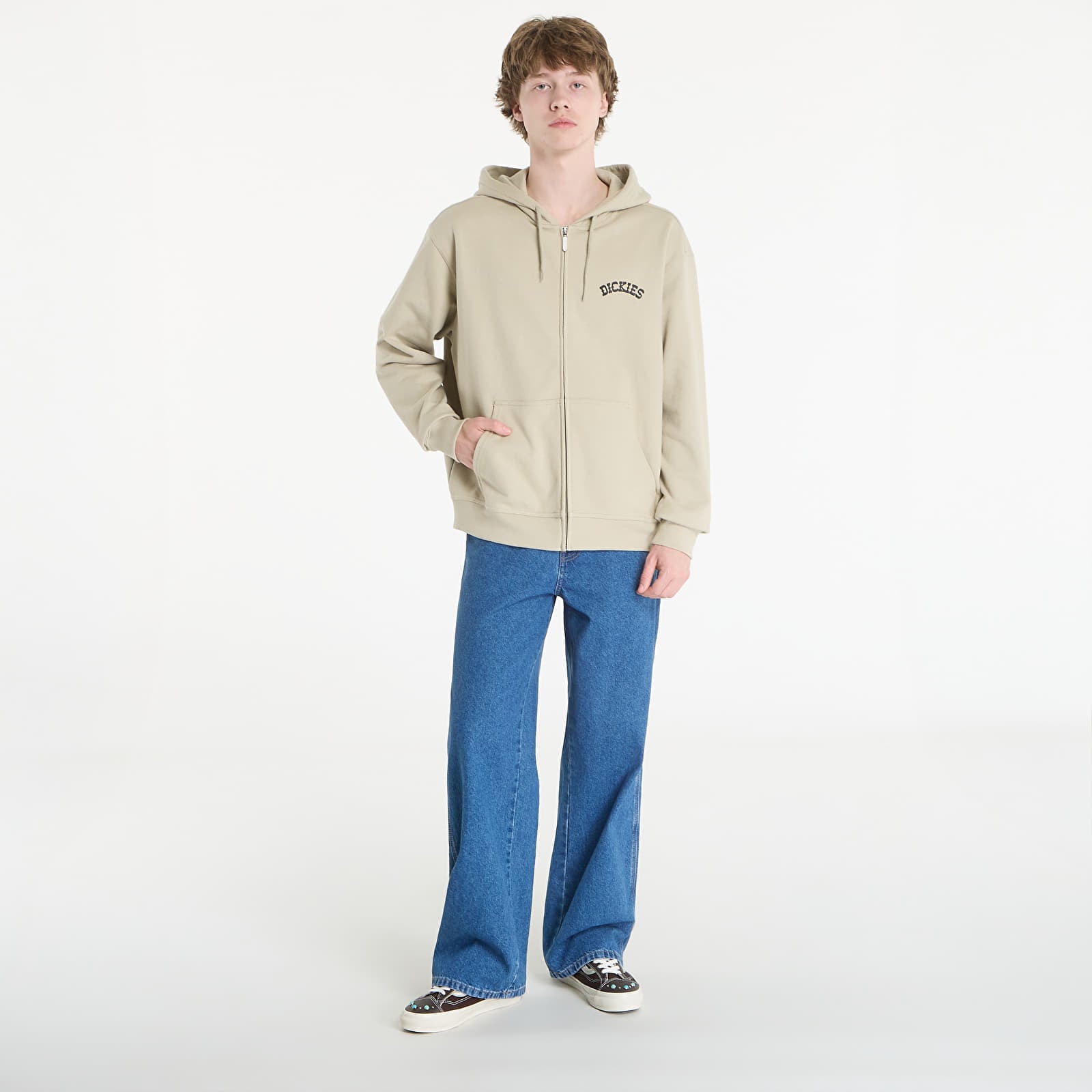 Pánske mikiny Dickies Bettsville Full Zip Hoodie Eucalyptus